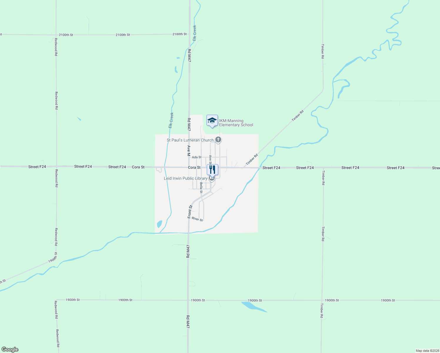 map of restaurants, bars, coffee shops, grocery stores, and more near 498 Eve St in Irwin