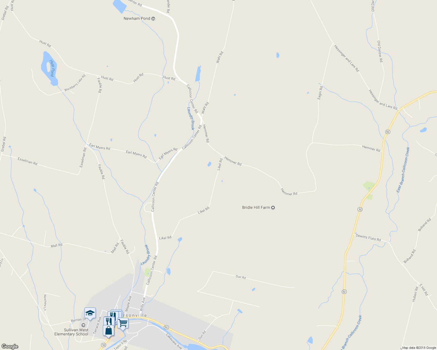 map of restaurants, bars, coffee shops, grocery stores, and more near 173 Likel Road in Jeffersonville