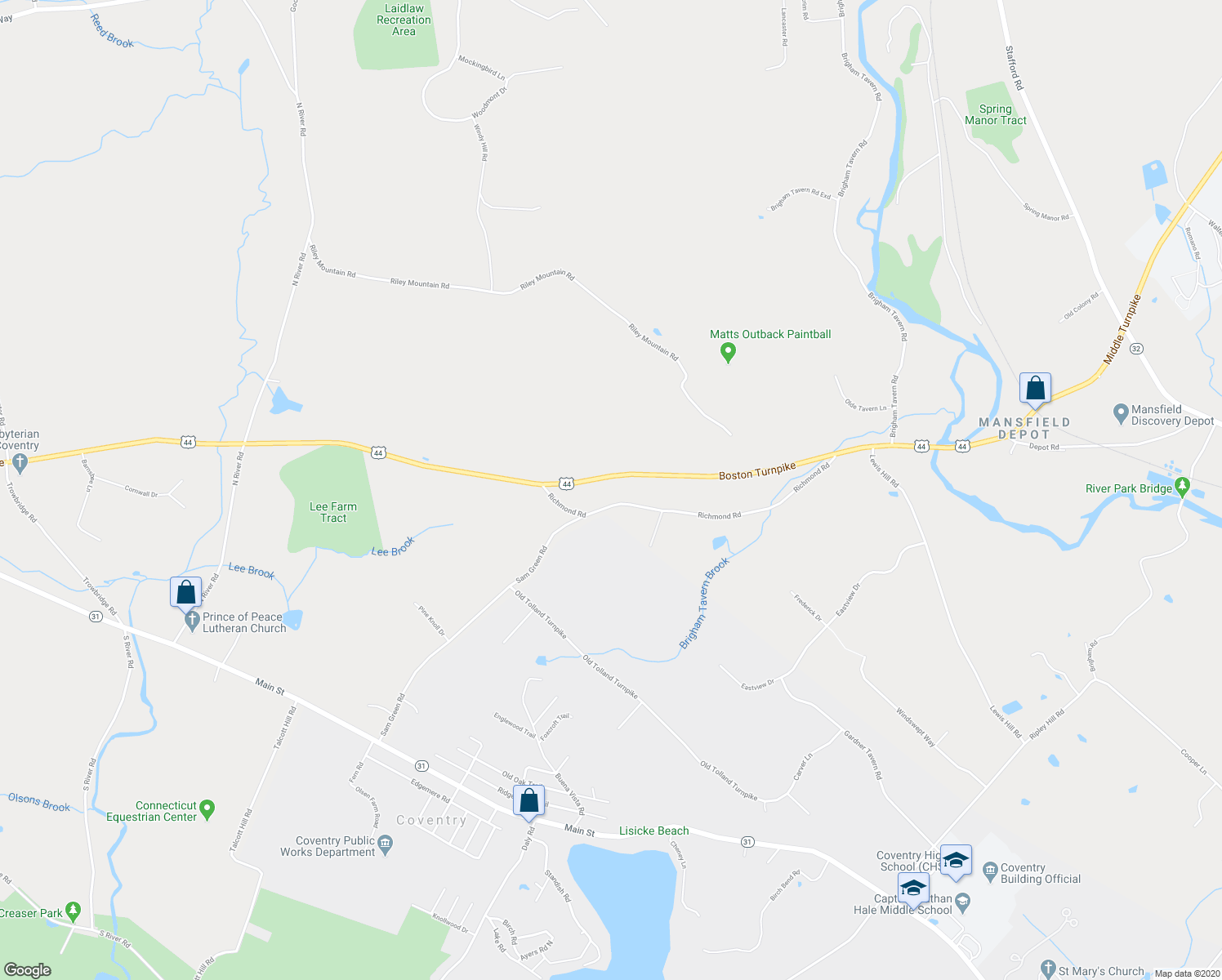 map of restaurants, bars, coffee shops, grocery stores, and more near 342 Richmond Road in Coventry