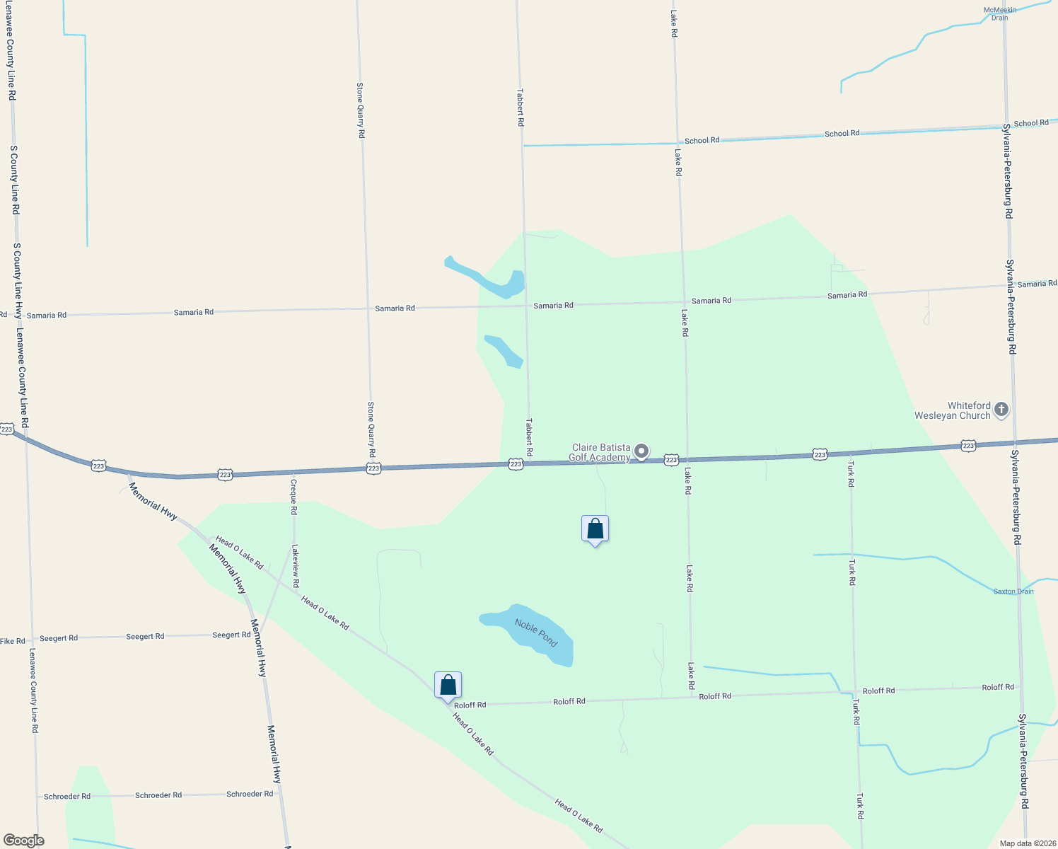 map of restaurants, bars, coffee shops, grocery stores, and more near 10125 Tabbert Road in Riga