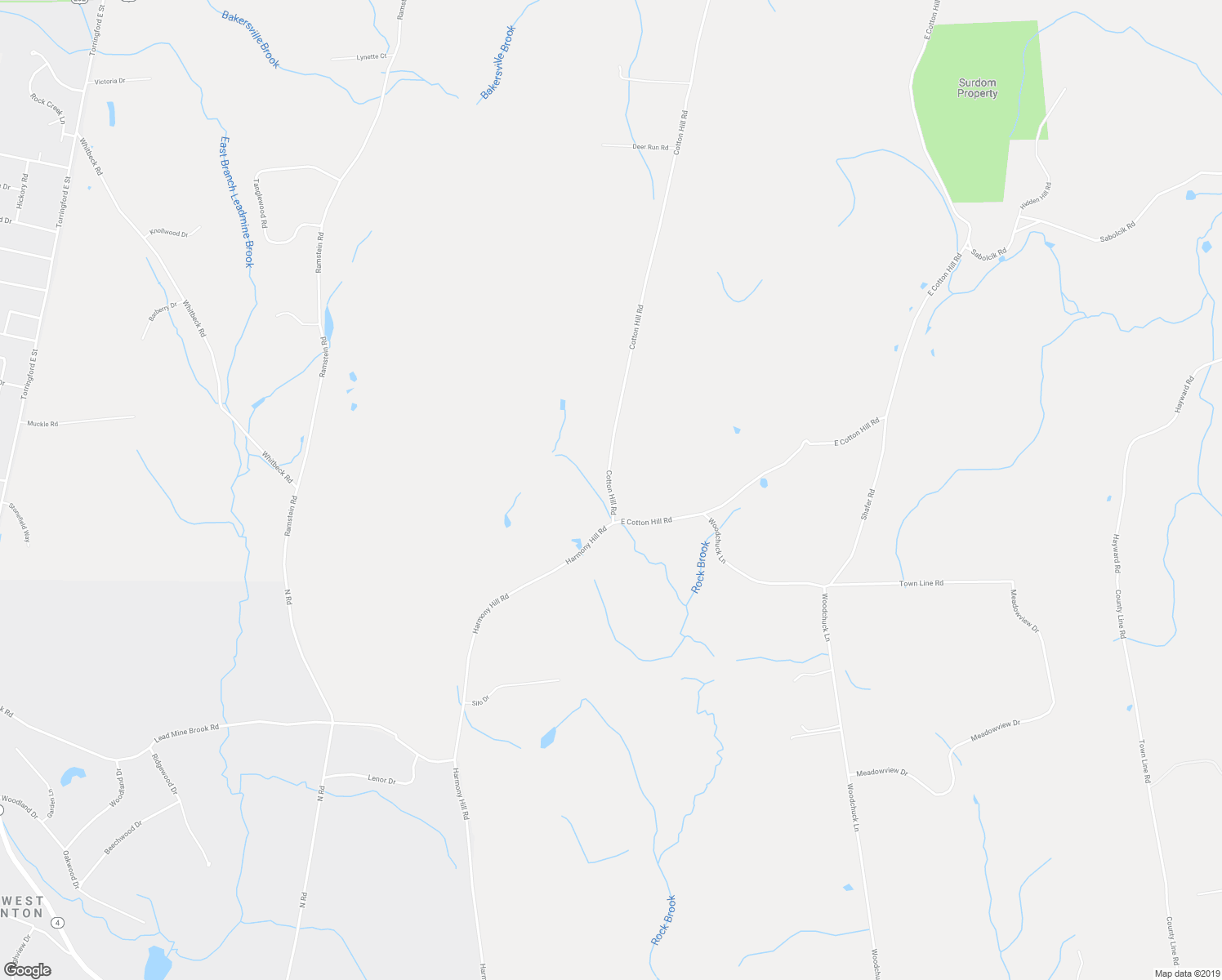 map of restaurants, bars, coffee shops, grocery stores, and more near 460 Cotton Hill Road in New Hartford