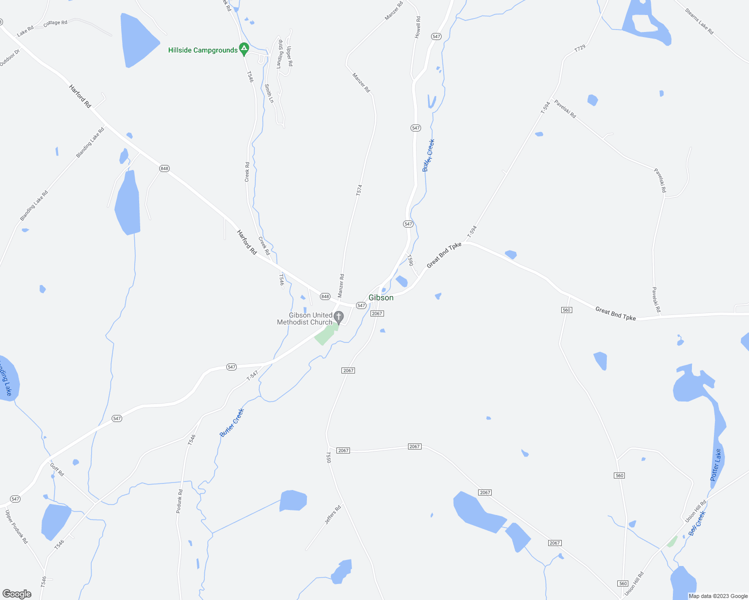 map of restaurants, bars, coffee shops, grocery stores, and more near 7846 Pennsylvania 547 in Susquehanna