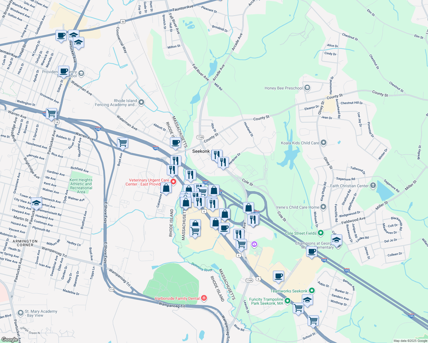 0 Fuller Street, Seekonk MA Walk Score