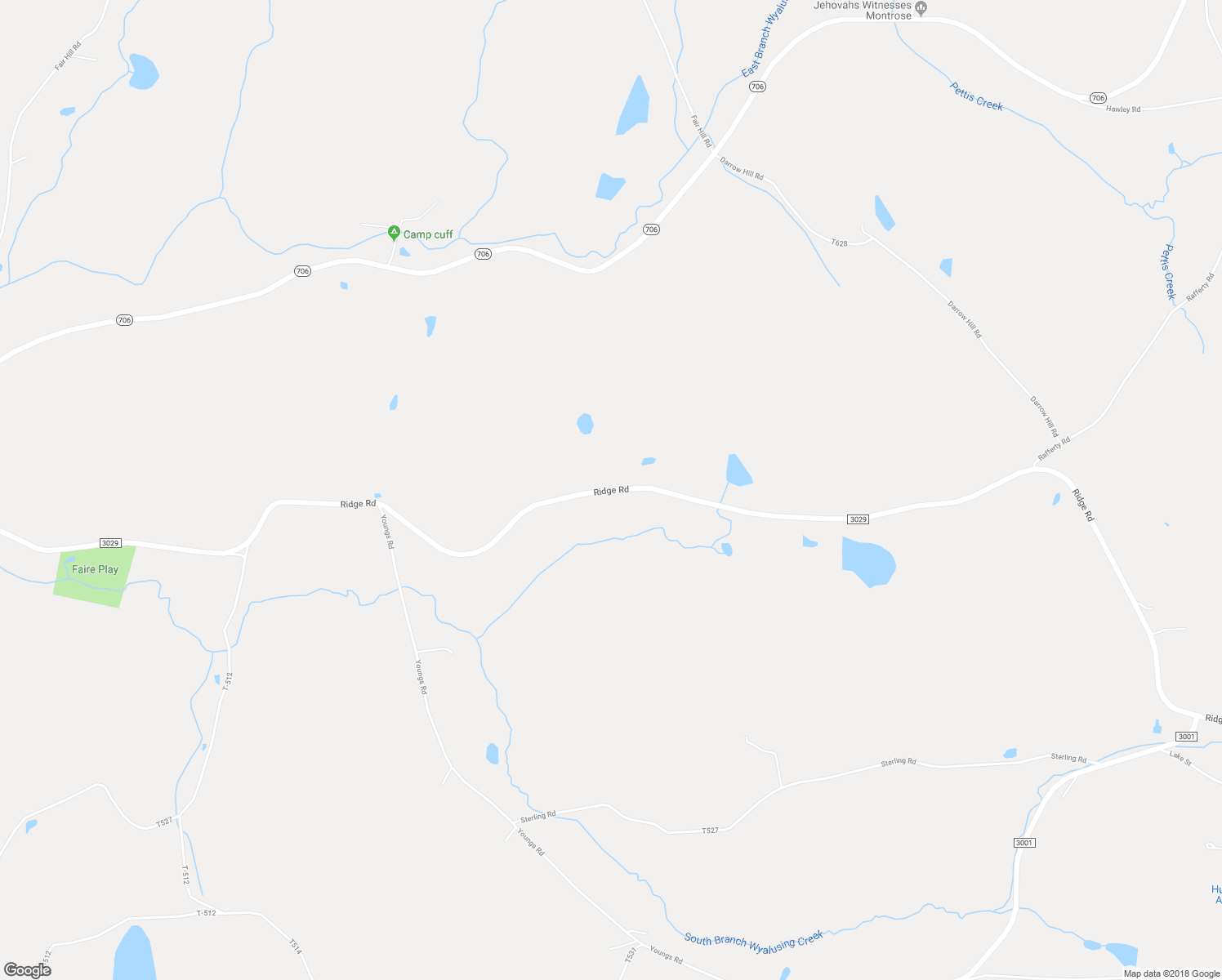 map of restaurants, bars, coffee shops, grocery stores, and more near Ridge Road in Montrose