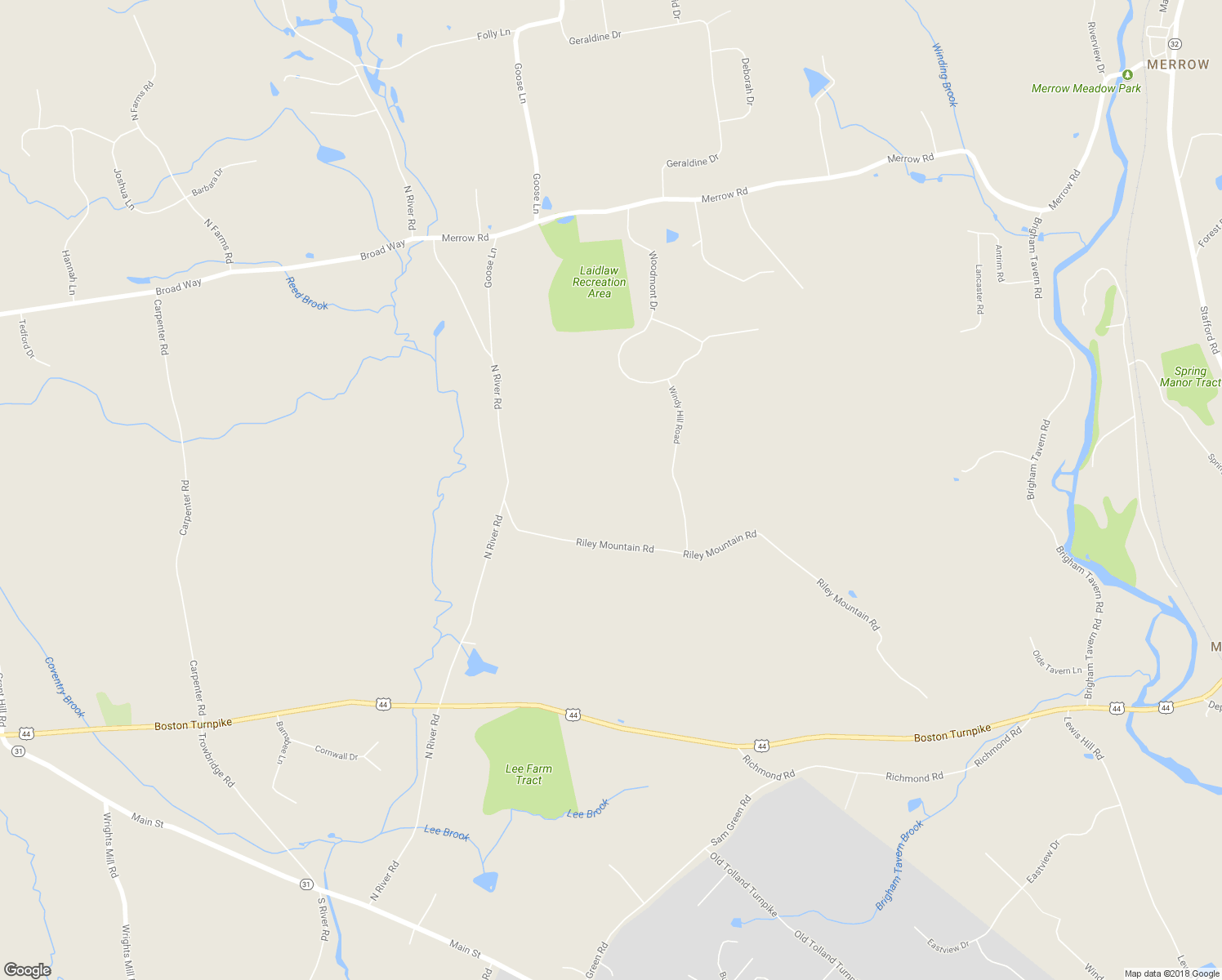 map of restaurants, bars, coffee shops, grocery stores, and more near 155 Riley Mountain Road in Coventry