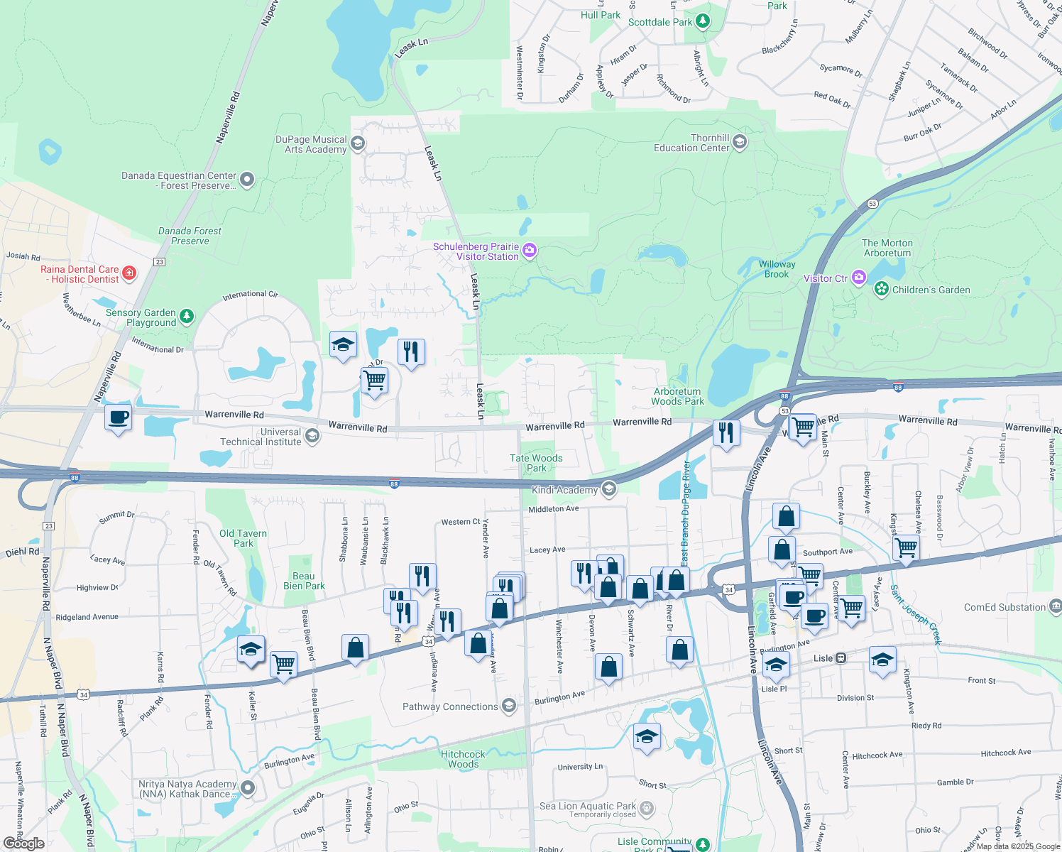 Warrenville Road, Lisle IL Walk Score