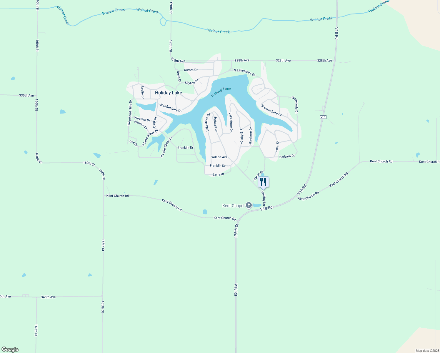 map of restaurants, bars, coffee shops, grocery stores, and more near 2070 Larry Drive in Brooklyn
