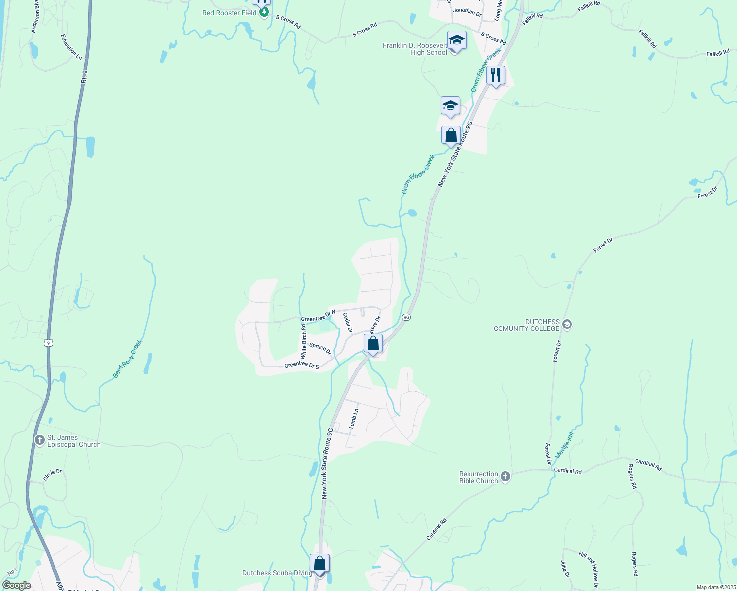map of restaurants, bars, coffee shops, grocery stores, and more near 10 Ash Ln in Hyde Park