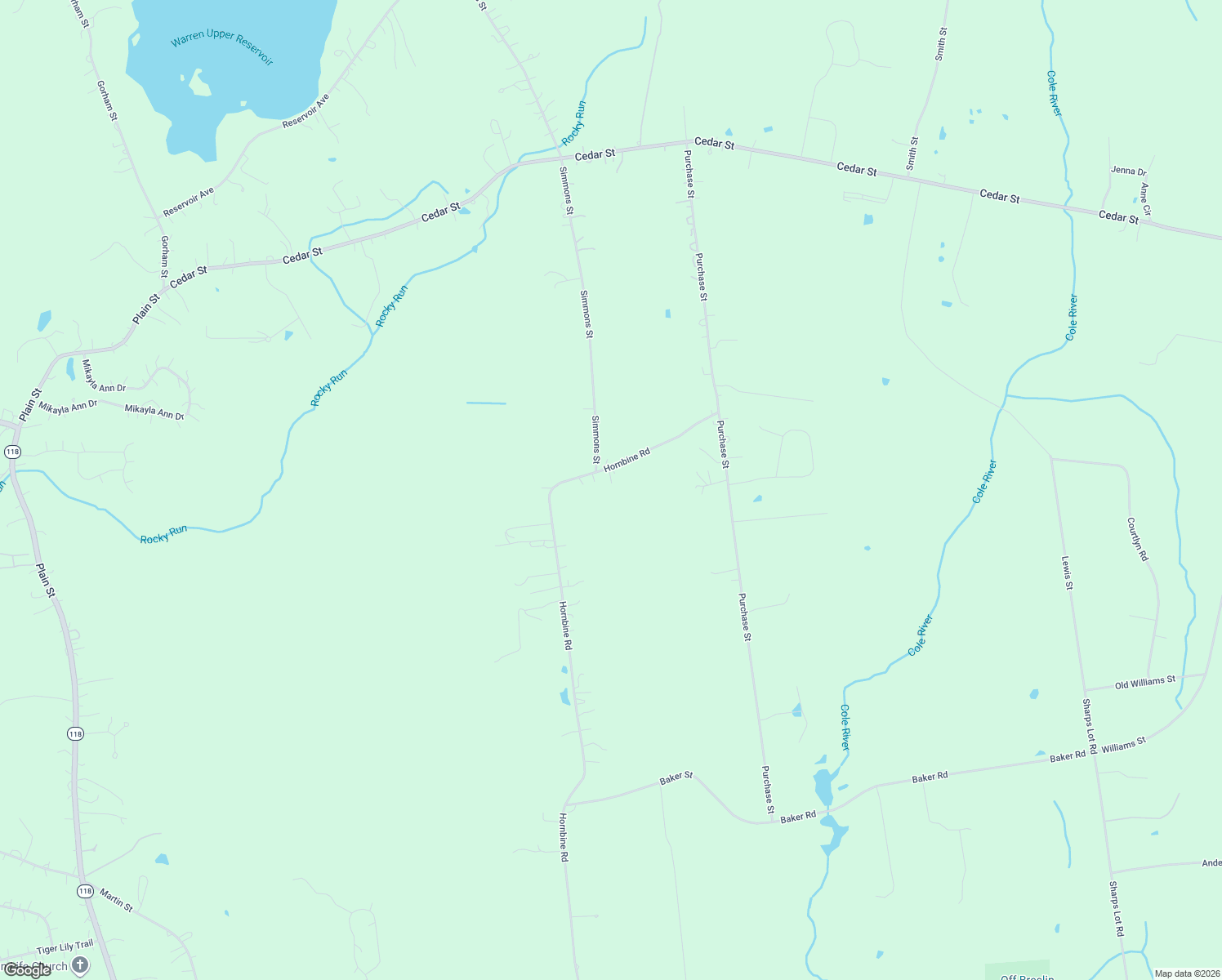 map of restaurants, bars, coffee shops, grocery stores, and more near 37 Hornbine Road in Rehoboth