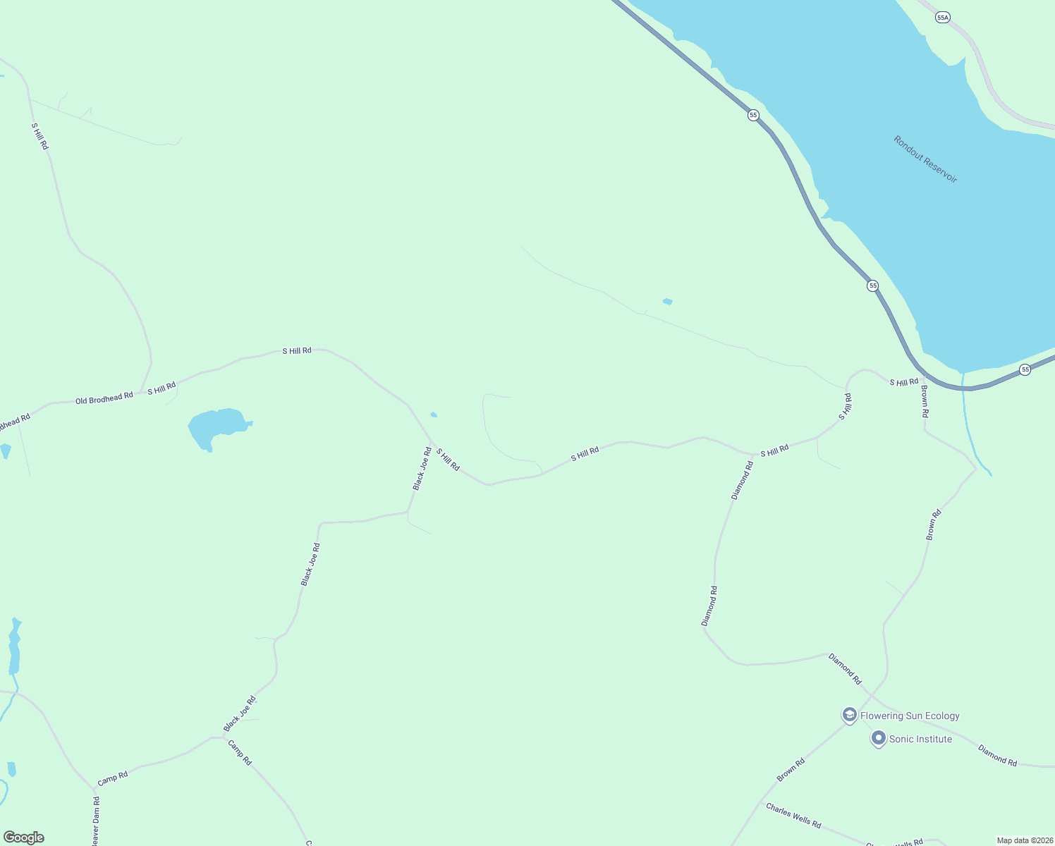 map of restaurants, bars, coffee shops, grocery stores, and more near 905 South Hill Road in Grahamsville
