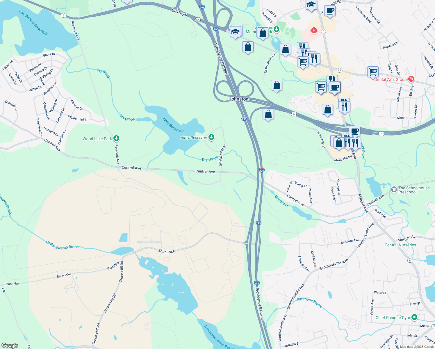 722 Central Avenue, Johnston RI Walk Score