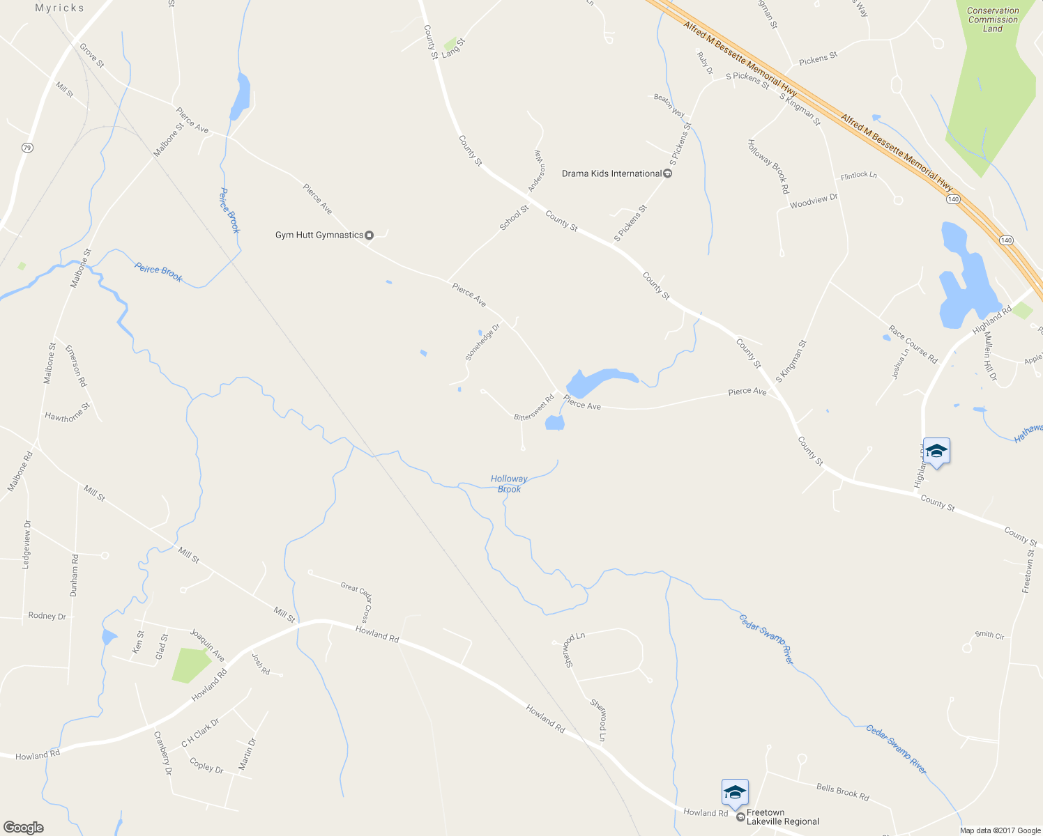 map of restaurants, bars, coffee shops, grocery stores, and more near 3 Bittersweet Road in Lakeville