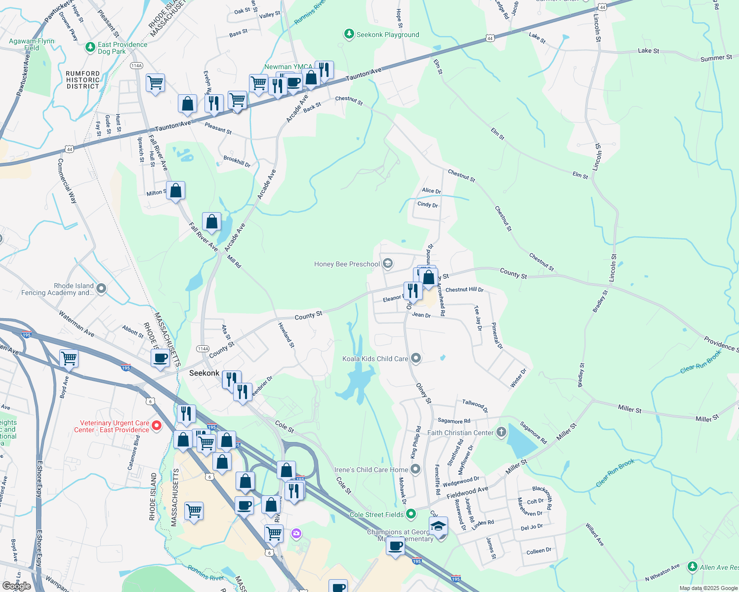 397 County Street, Seekonk MA Walk Score