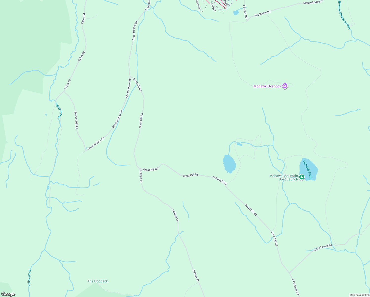 map of restaurants, bars, coffee shops, grocery stores, and more near 140 Great Hill Road in Litchfield