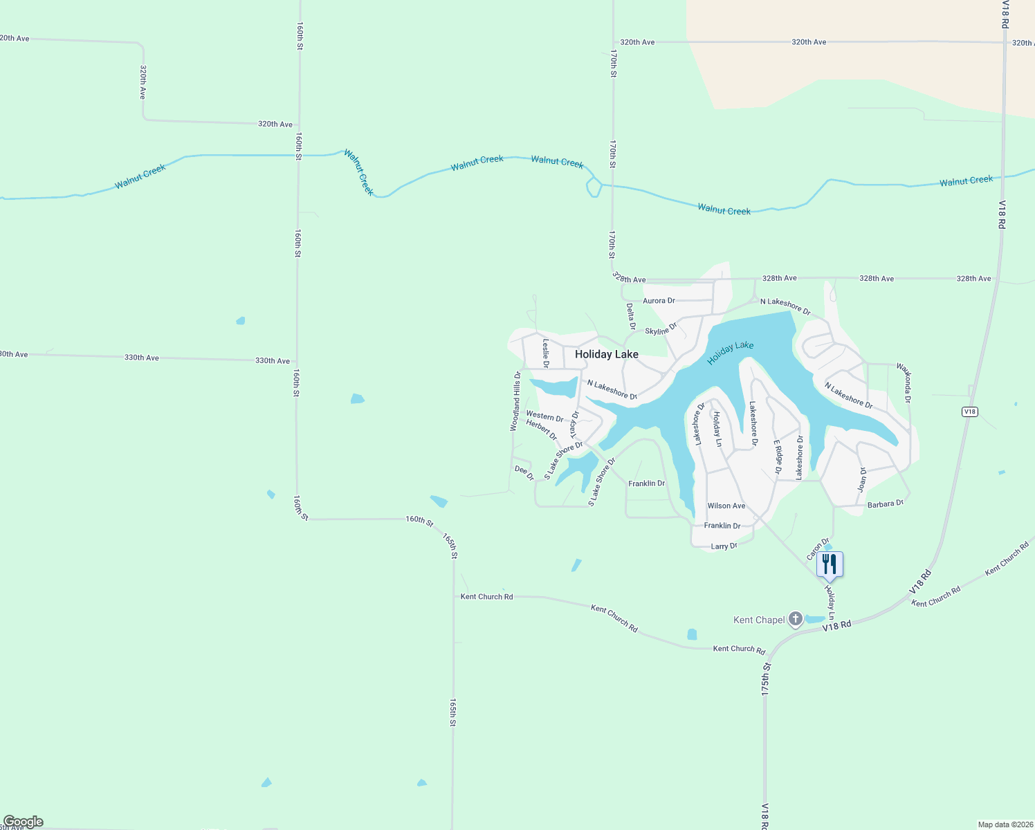 map of restaurants, bars, coffee shops, grocery stores, and more near Woodland Hills Drive in Brooklyn
