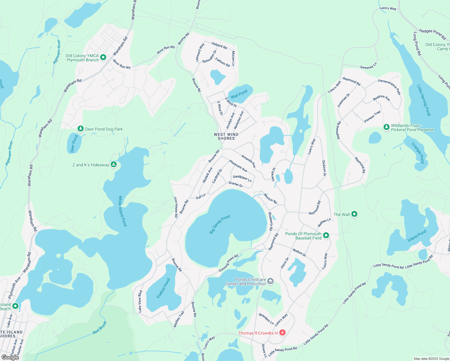 map of restaurants, bars, coffee shops, grocery stores, and more near 4 Swan Ave in Plymouth