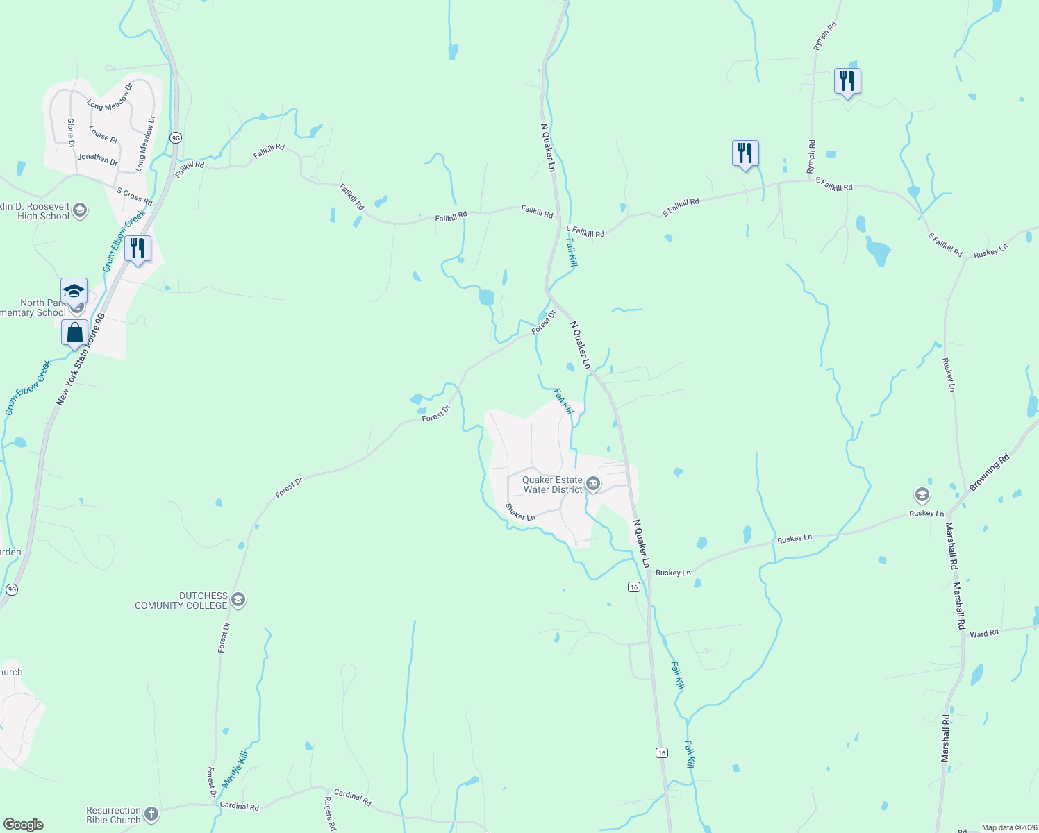 map of restaurants, bars, coffee shops, grocery stores, and more near 23 Guerney Drive in Hyde Park