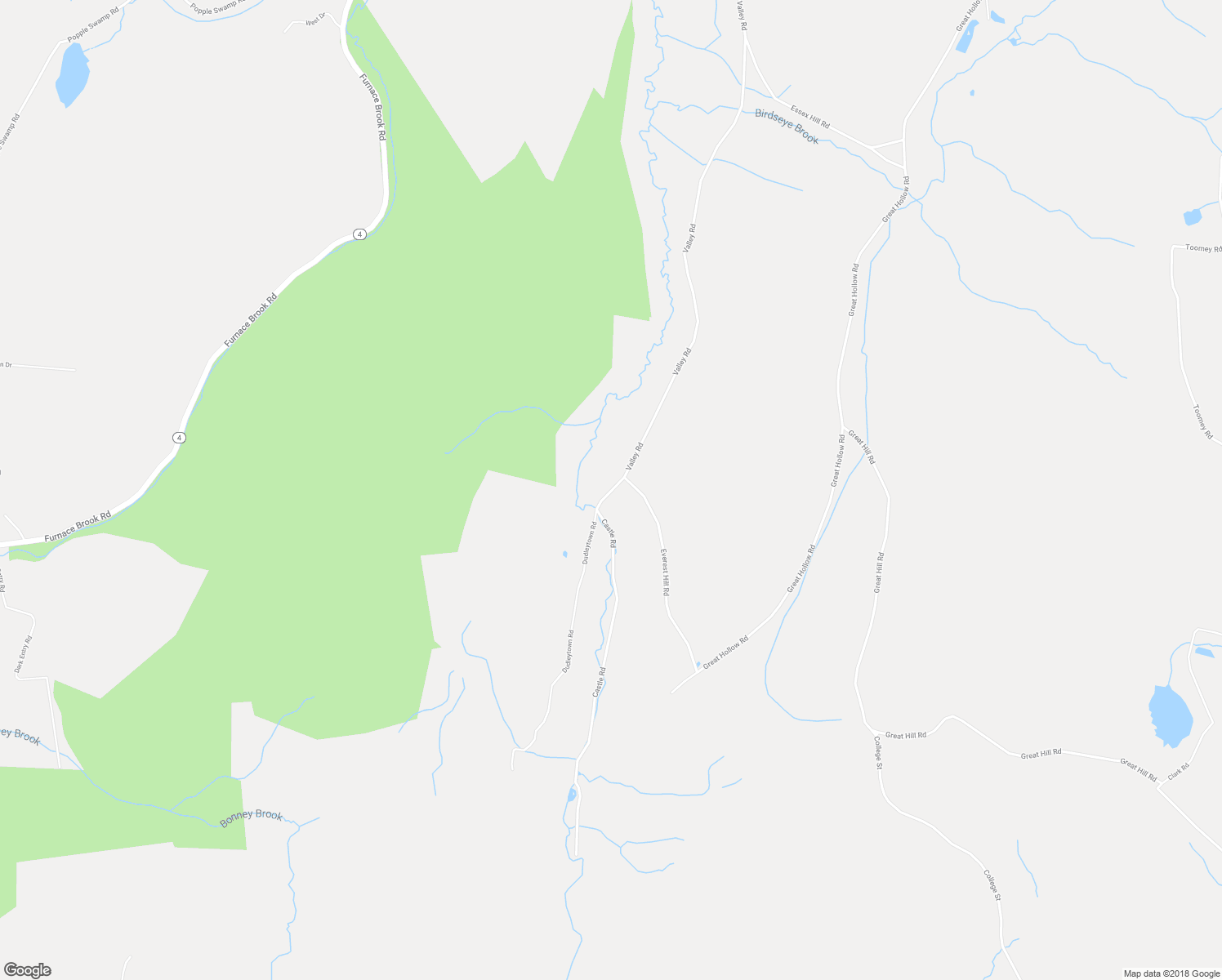 map of restaurants, bars, coffee shops, grocery stores, and more near Dudleytown Road in Cornwall