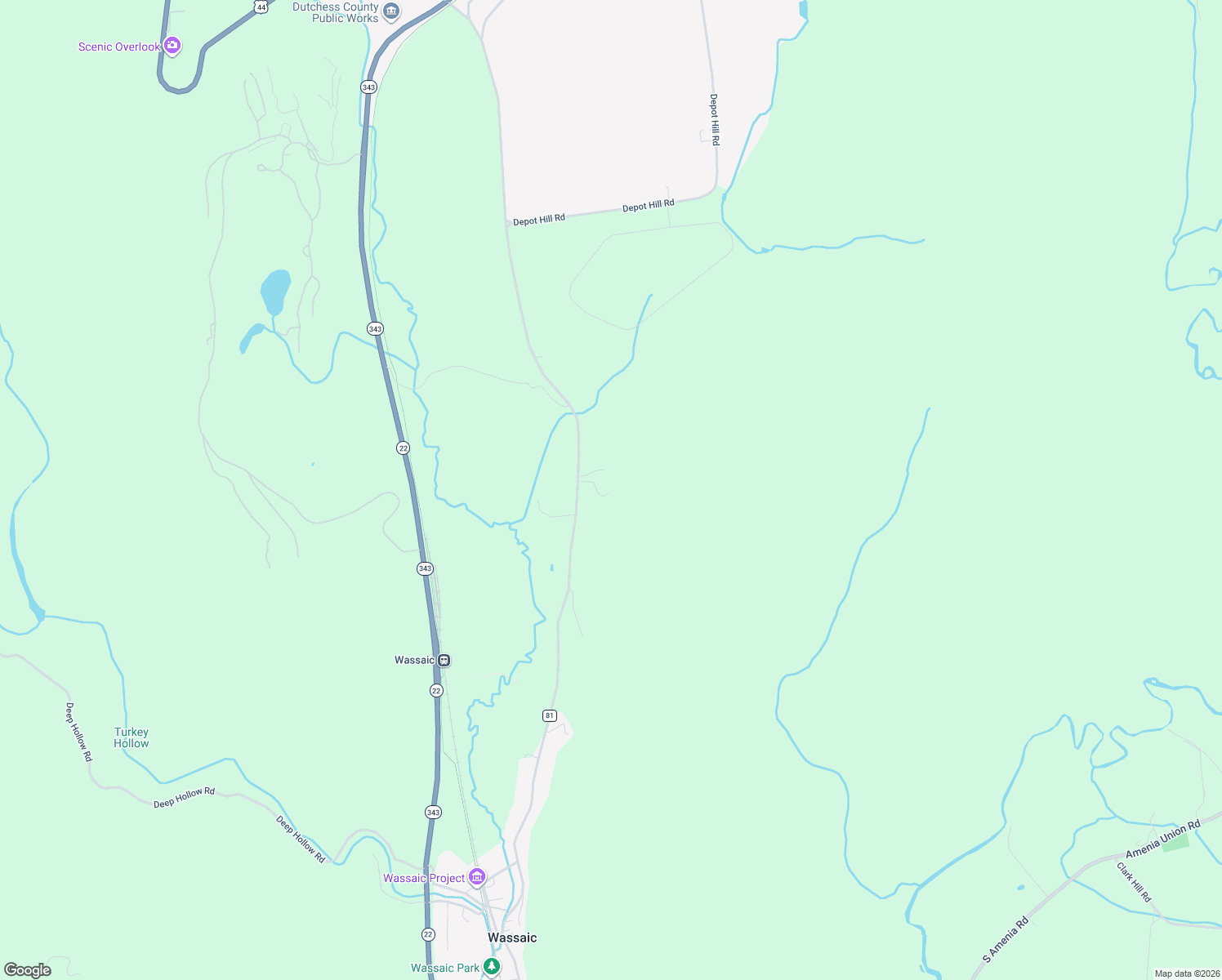 map of restaurants, bars, coffee shops, grocery stores, and more near 17 Vickys Way in Amenia