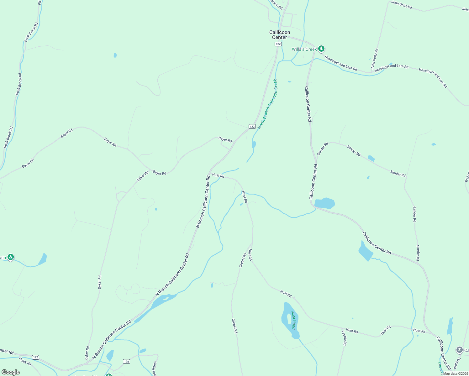 map of restaurants, bars, coffee shops, grocery stores, and more near Ryan Road in North Branch