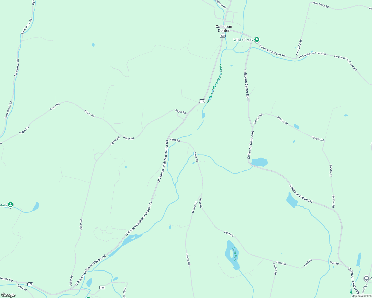 map of restaurants, bars, coffee shops, grocery stores, and more near 14 Ryan Road in North Branch