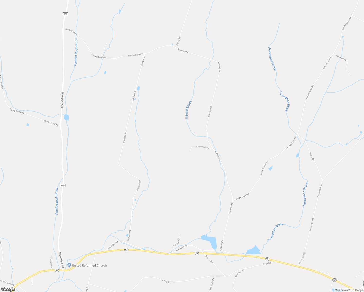 map of restaurants, bars, coffee shops, grocery stores, and more near 23 T Robertson Road in Livingston Manor