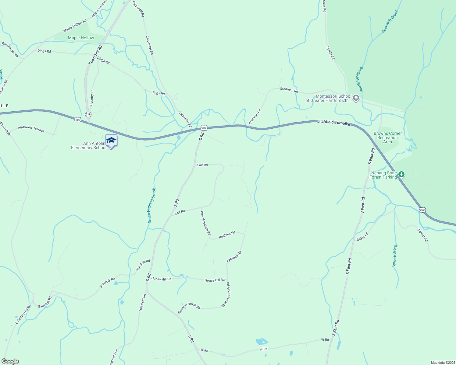 map of restaurants, bars, coffee shops, grocery stores, and more near 70 Lair Road in New Hartford