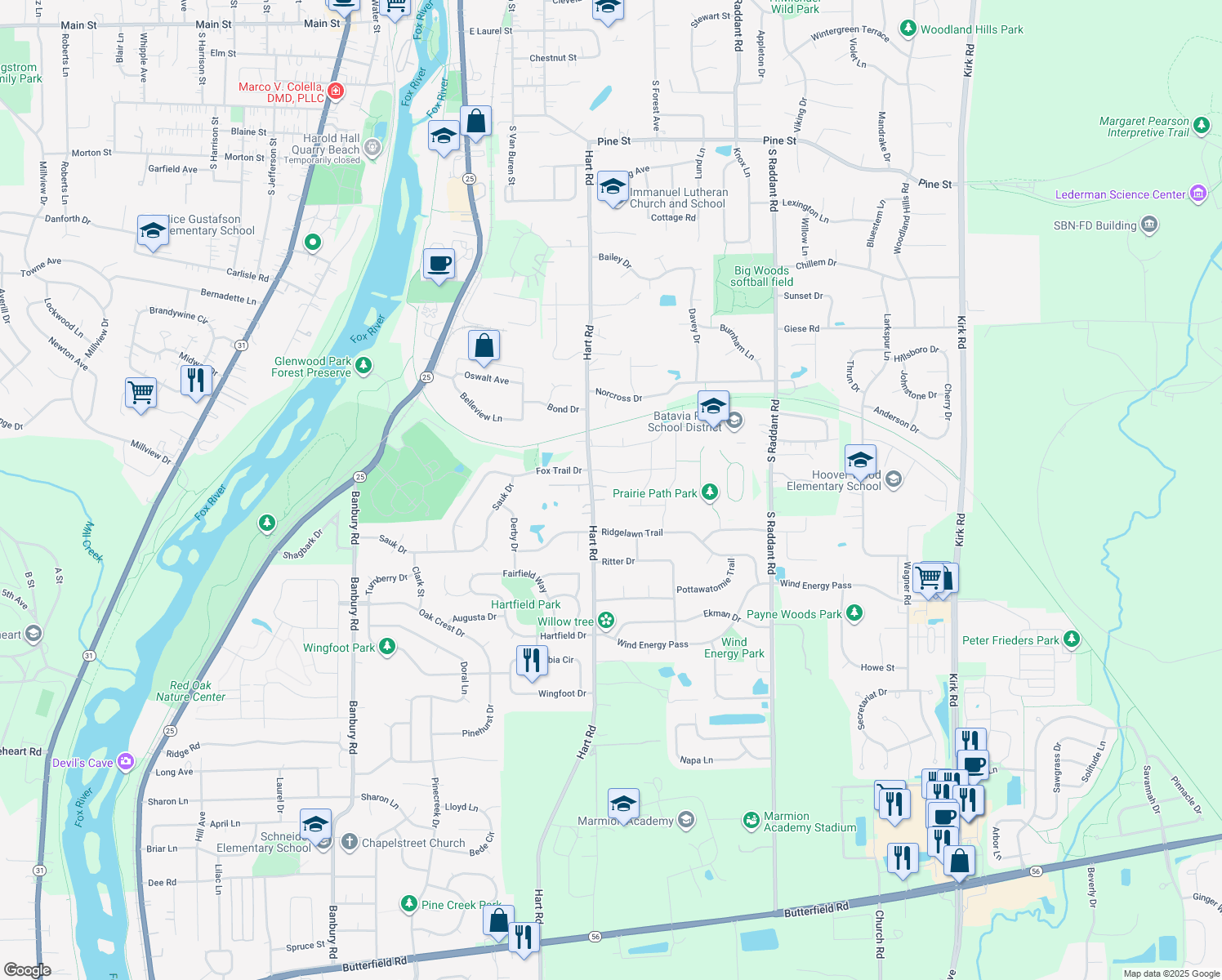 2S801 Hart Road, Batavia IL Walk Score