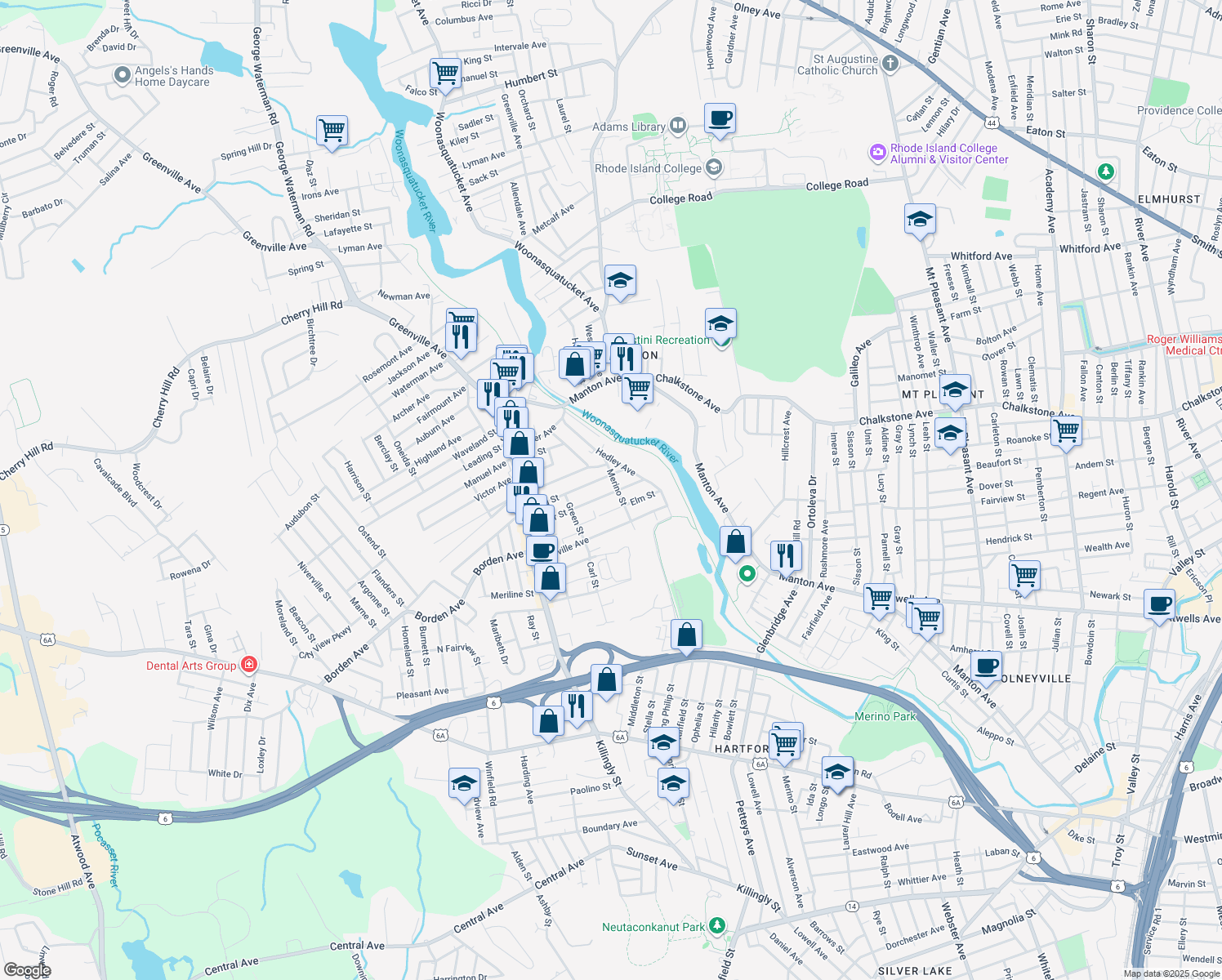 35 Merino Street, Johnston RI Walk Score