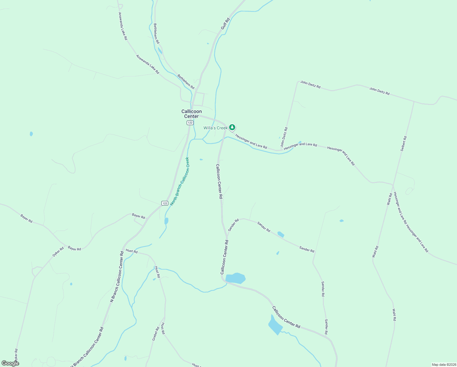 map of restaurants, bars, coffee shops, grocery stores, and more near 796 Callicoon Center Road in Callicoon Center
