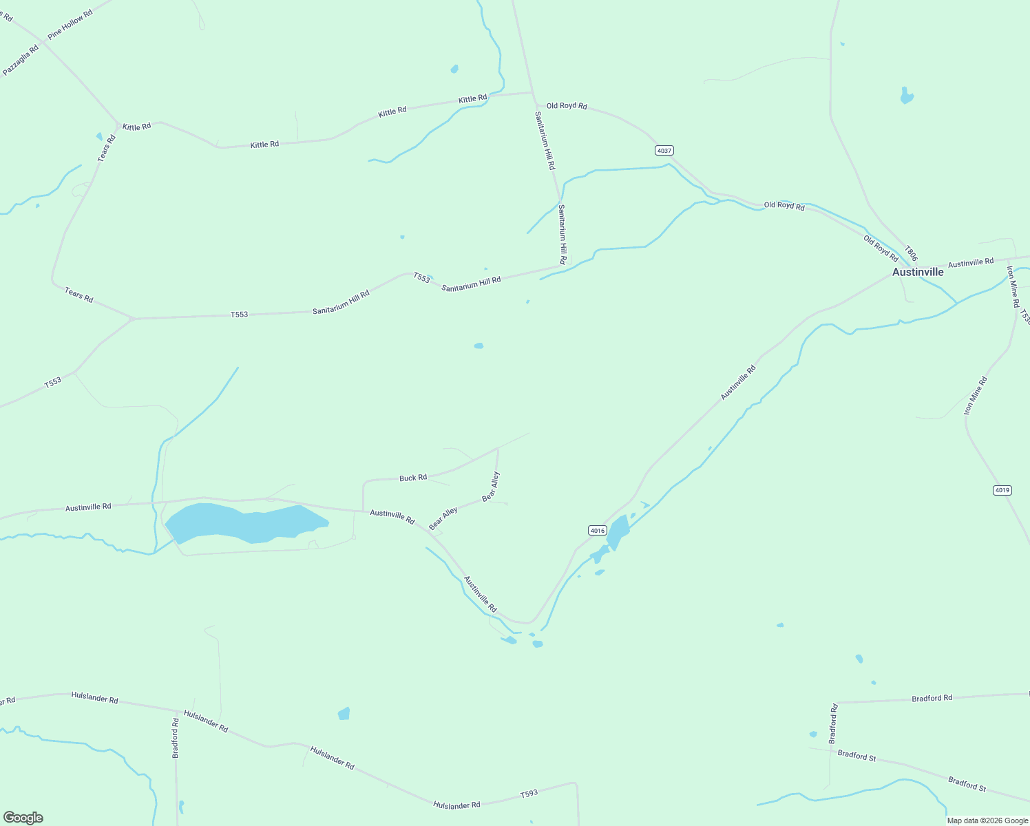 map of restaurants, bars, coffee shops, grocery stores, and more near Buck Road in Troy