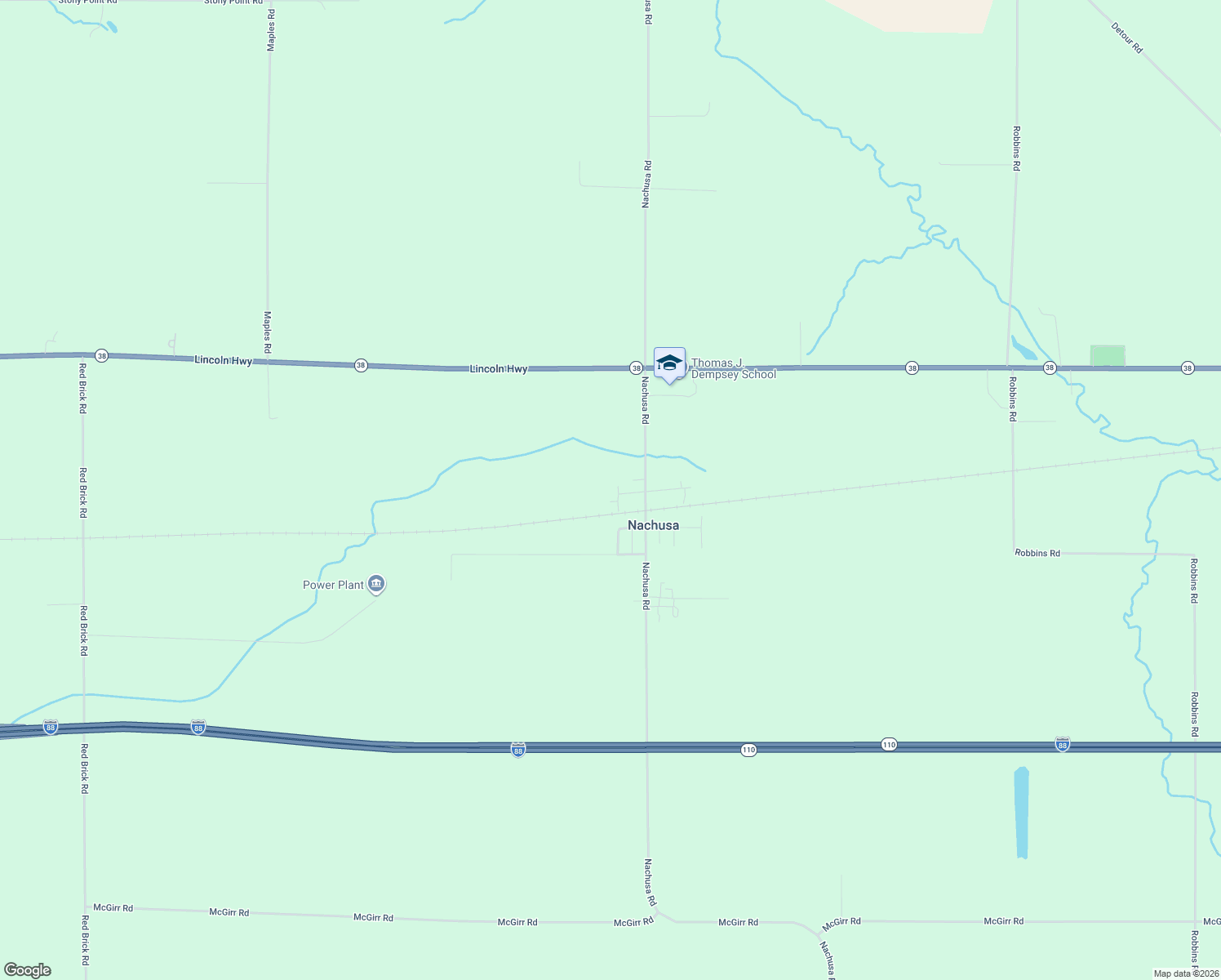 map of restaurants, bars, coffee shops, grocery stores, and more near 1717 Warren Street in Nachusa