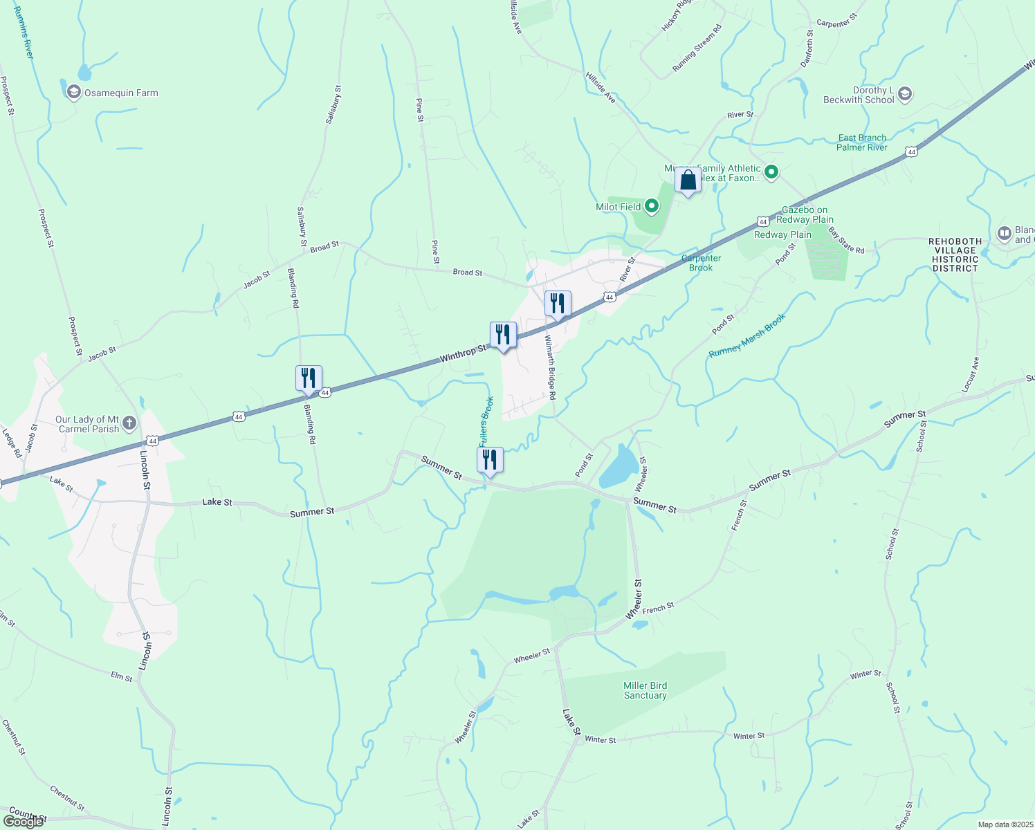 13 Trim Street, Rehoboth MA Walk Score