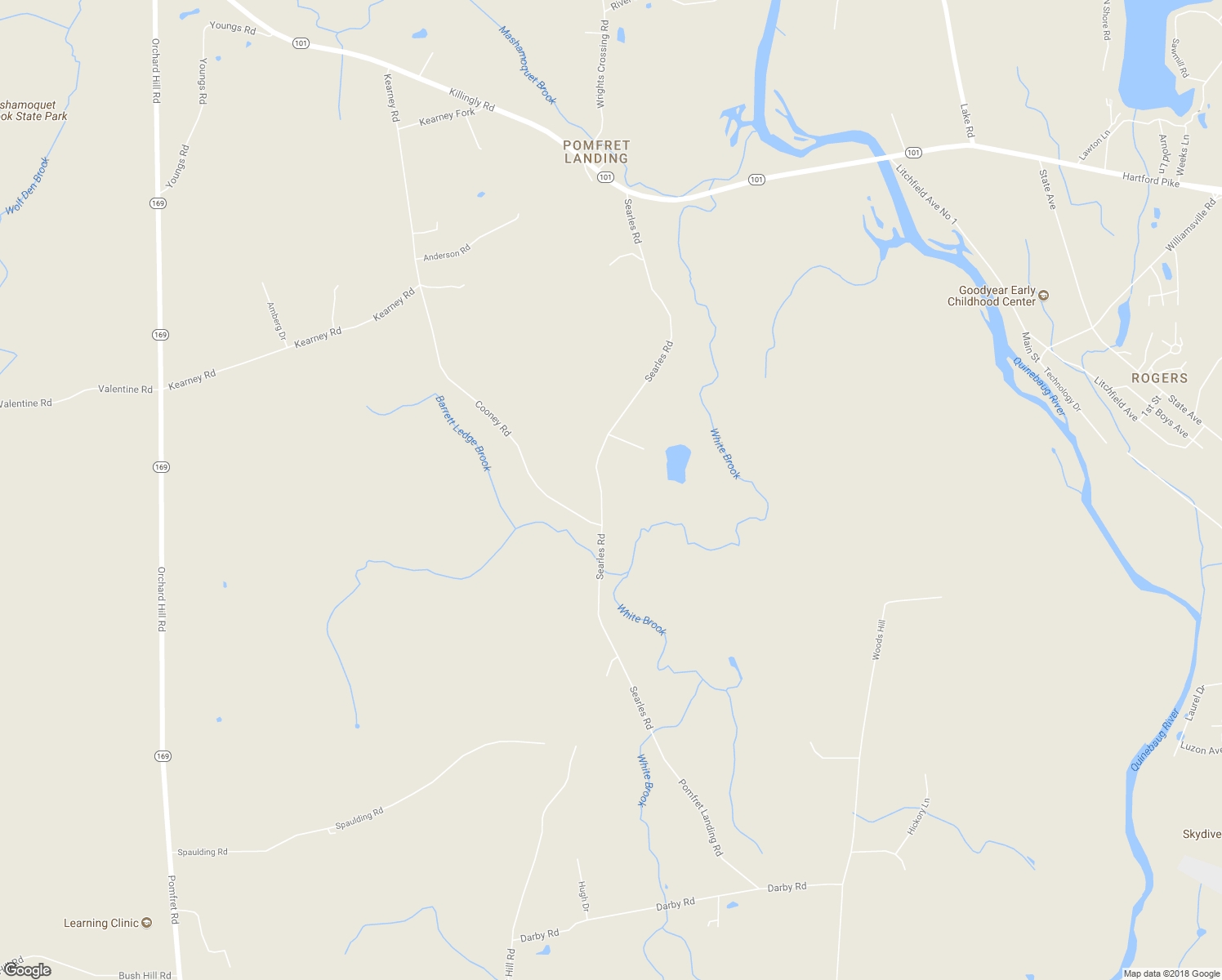 map of restaurants, bars, coffee shops, grocery stores, and more near 191 Searles Road in Pomfret