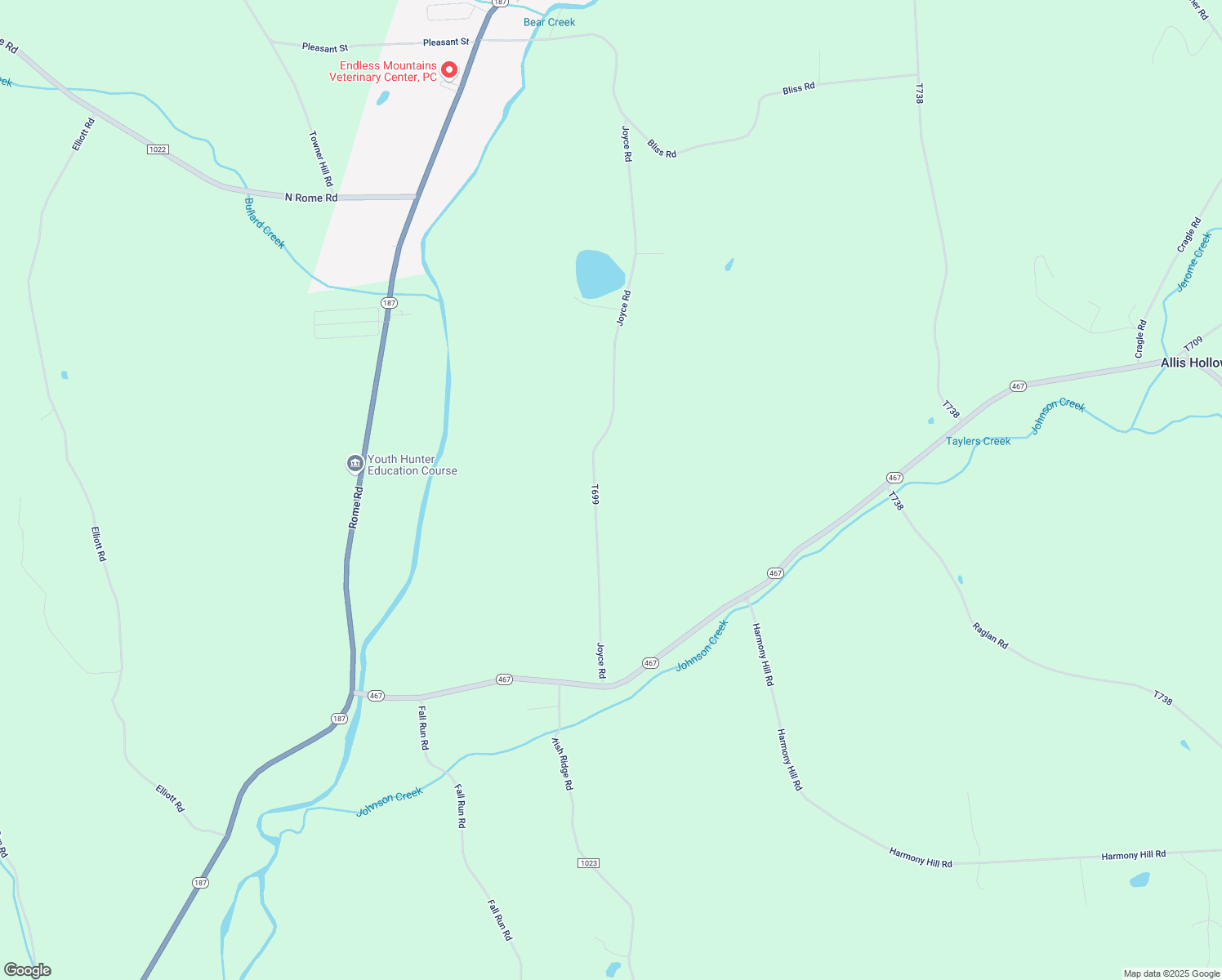 map of restaurants, bars, coffee shops, grocery stores, and more near 614 Joyce Road in Rome