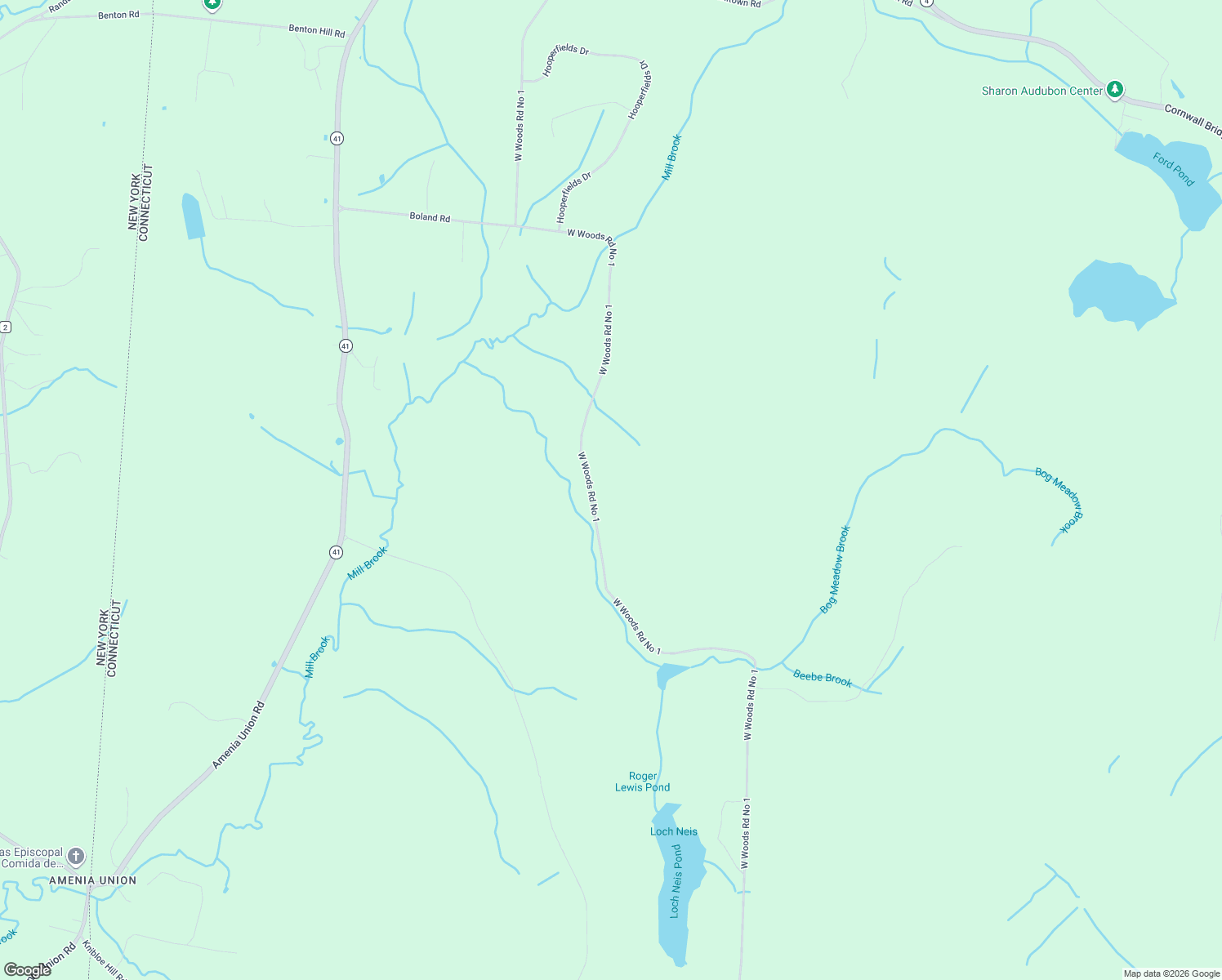 map of restaurants, bars, coffee shops, grocery stores, and more near 98 Westwoods Road 1 in Sharon