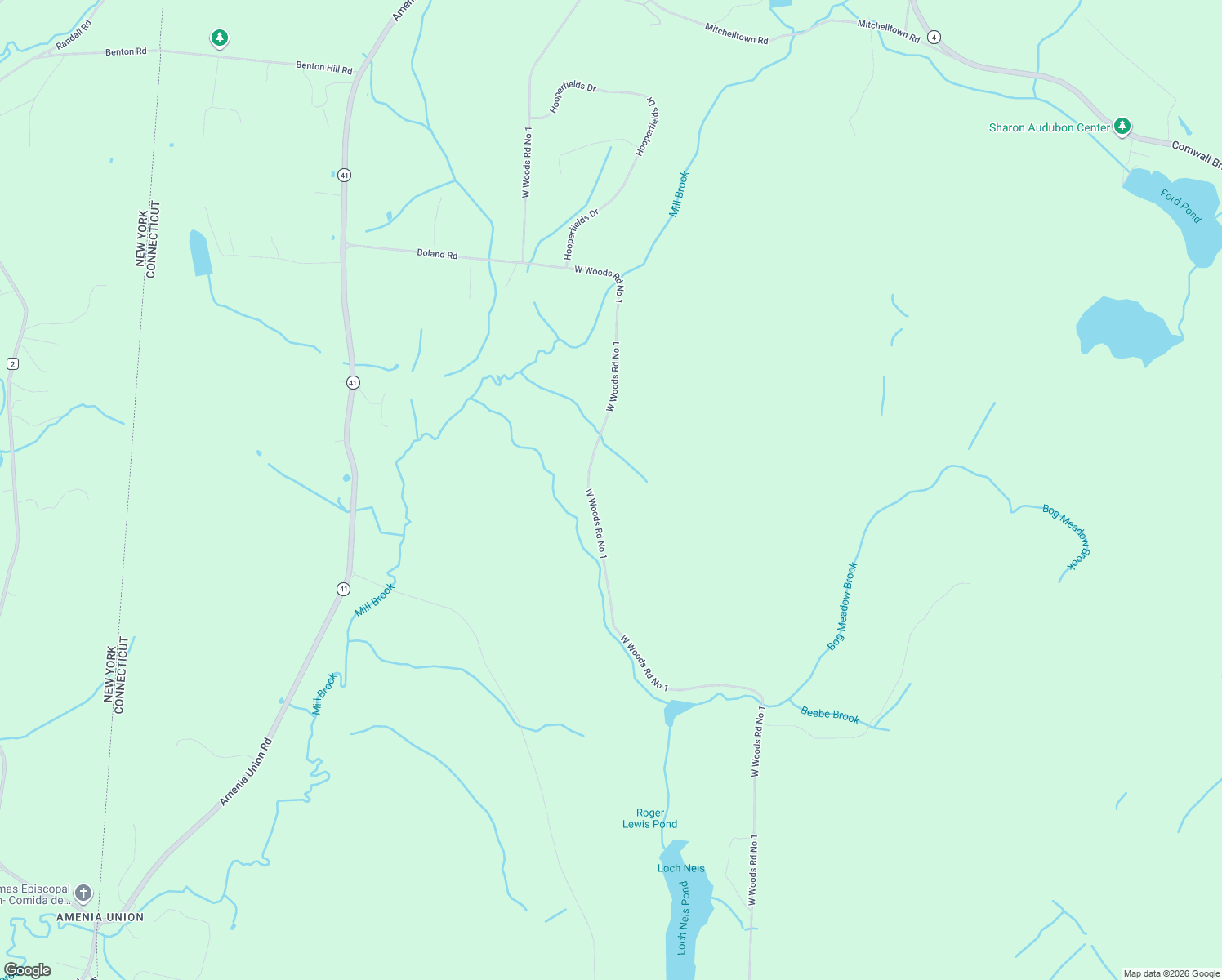 map of restaurants, bars, coffee shops, grocery stores, and more near 98 Westwoods Road 1 in Sharon