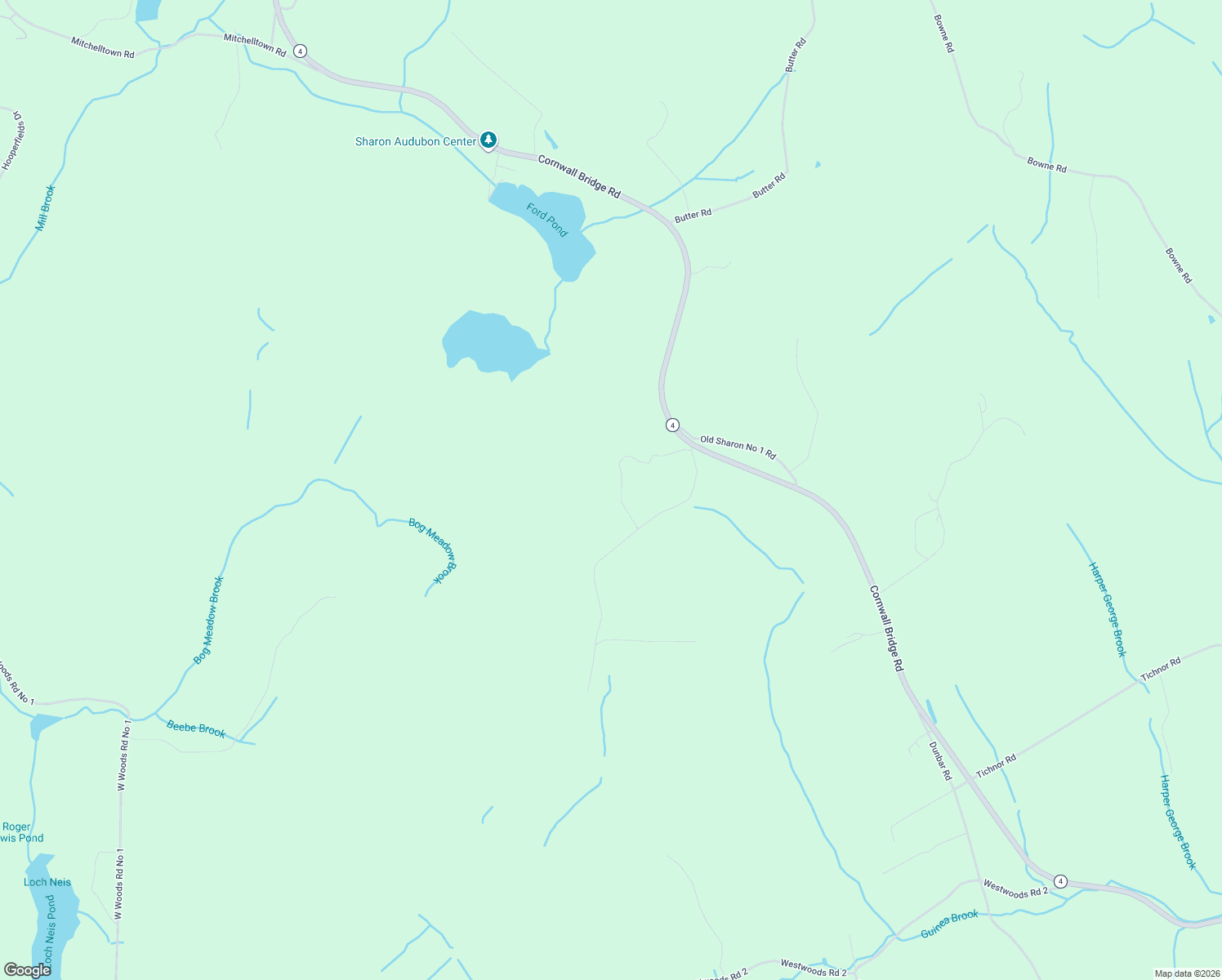 map of restaurants, bars, coffee shops, grocery stores, and more near 13 Joray Road in Sharon