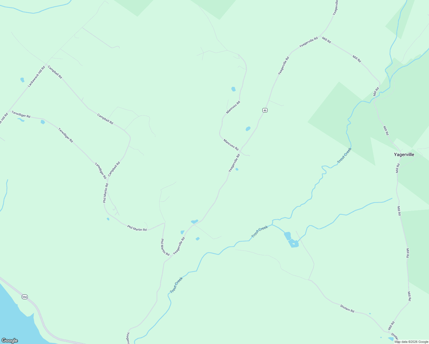 map of restaurants, bars, coffee shops, grocery stores, and more near 189 Yeagerville Road in Napanoch