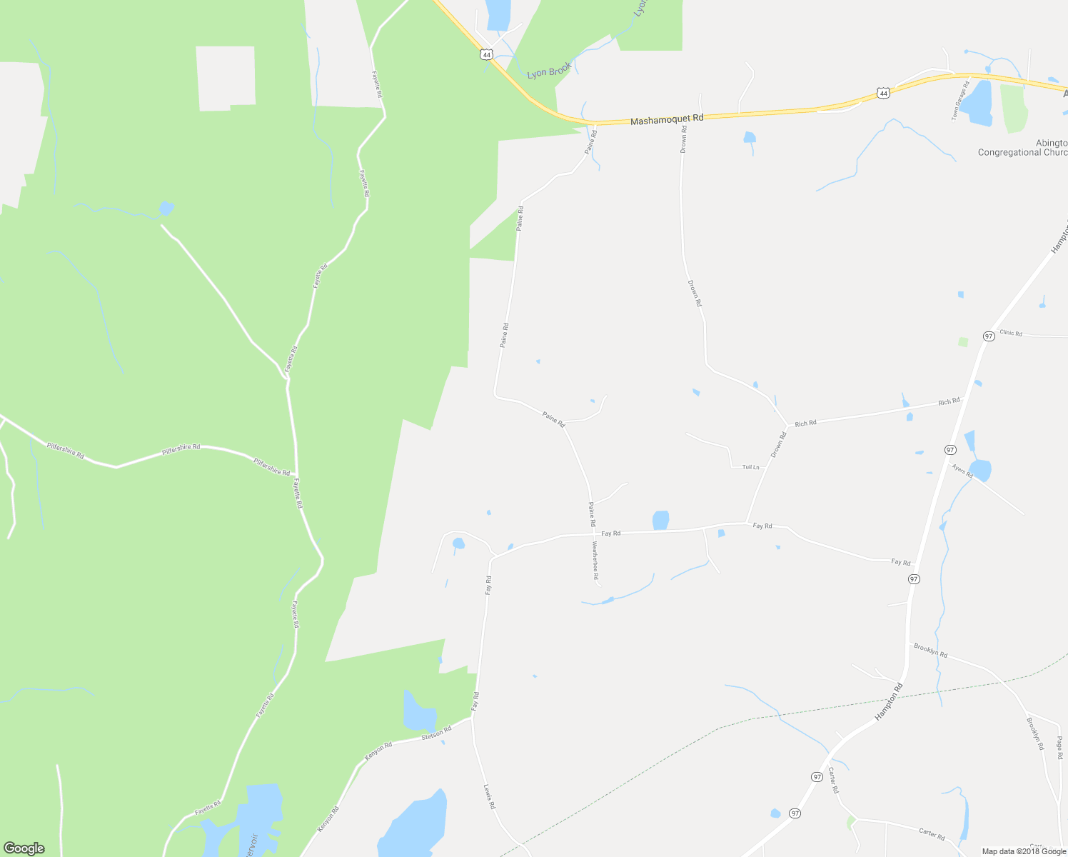 map of restaurants, bars, coffee shops, grocery stores, and more near 244 Paine Road in Pomfret