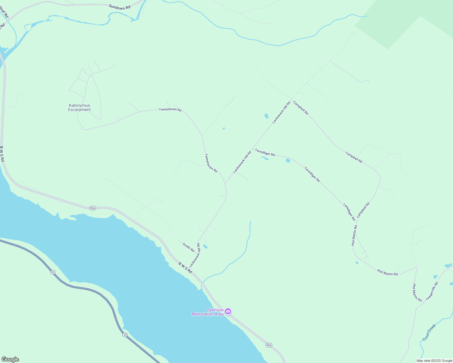 map of restaurants, bars, coffee shops, grocery stores, and more near 133 Lackawack Hill Road in Napanoch