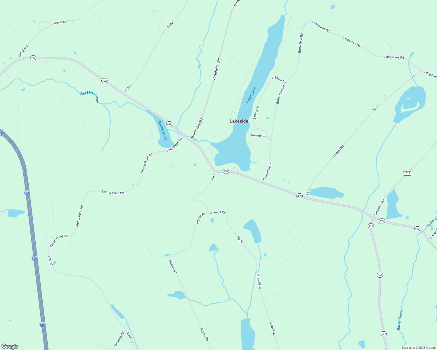 map of restaurants, bars, coffee shops, grocery stores, and more near State Highway 492 in Susquehanna Depot