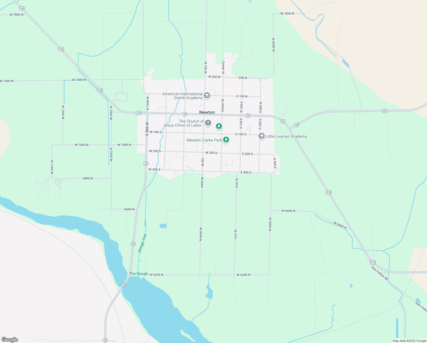 map of restaurants, bars, coffee shops, grocery stores, and more near 40 West 300 South in Newton