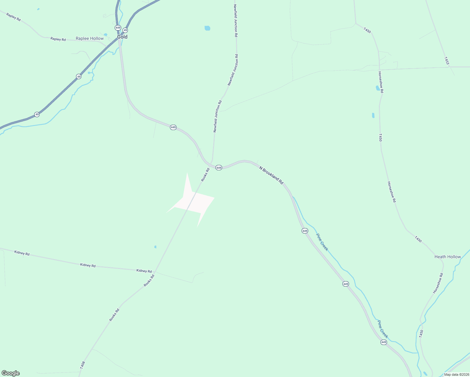 map of restaurants, bars, coffee shops, grocery stores, and more near North Brookland Road in Ulysses