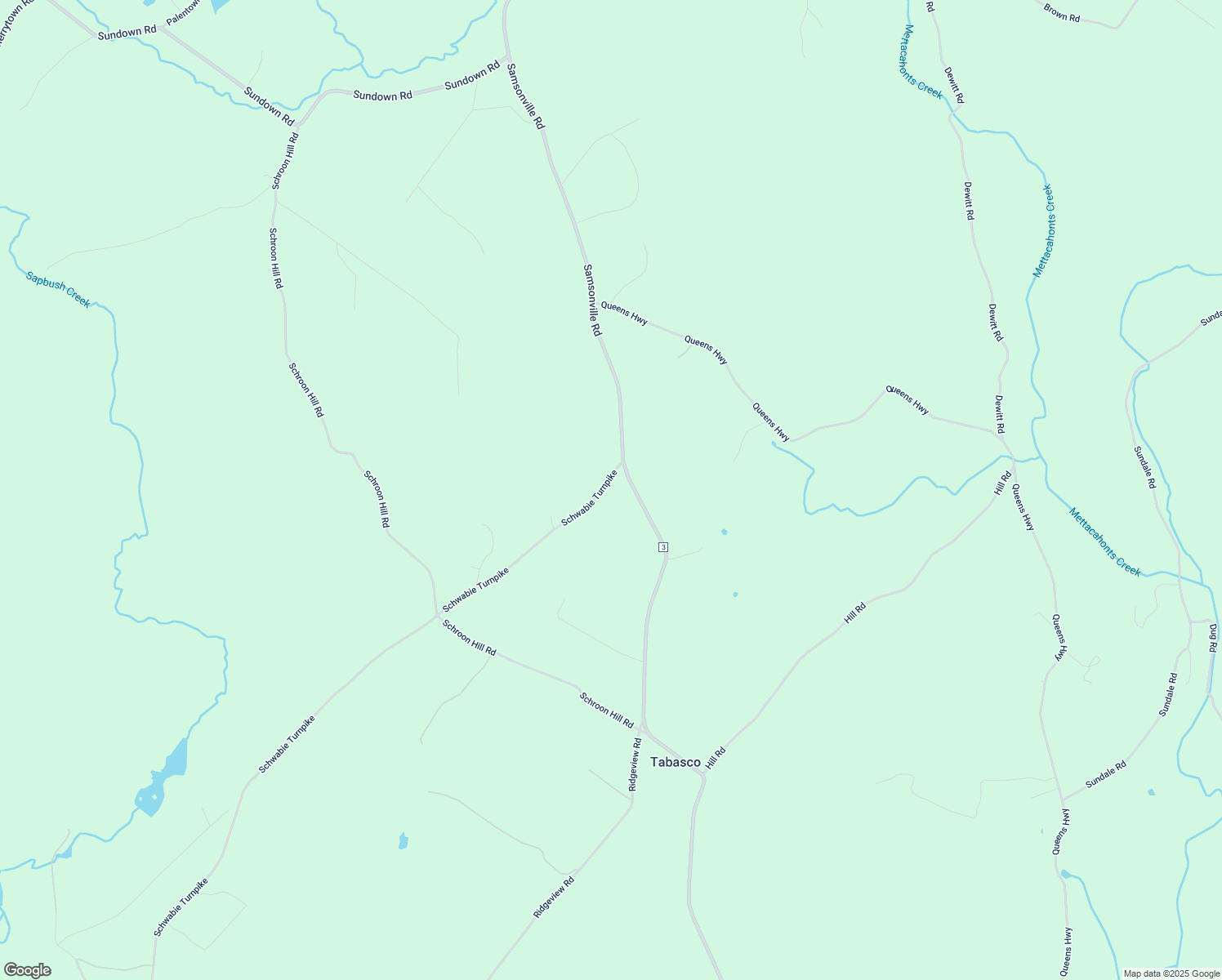 map of restaurants, bars, coffee shops, grocery stores, and more near 7 Schwabie Turnpike in Kerhonkson