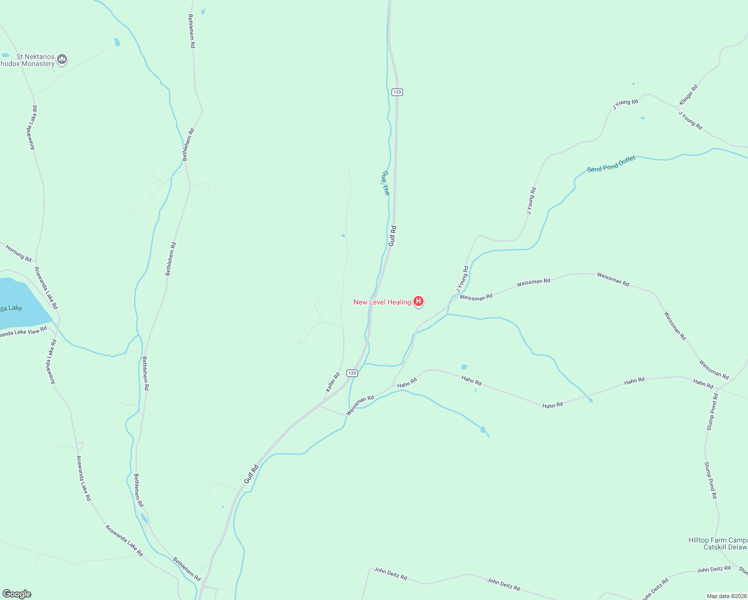 map of restaurants, bars, coffee shops, grocery stores, and more near 105 Keller Road in Roscoe
