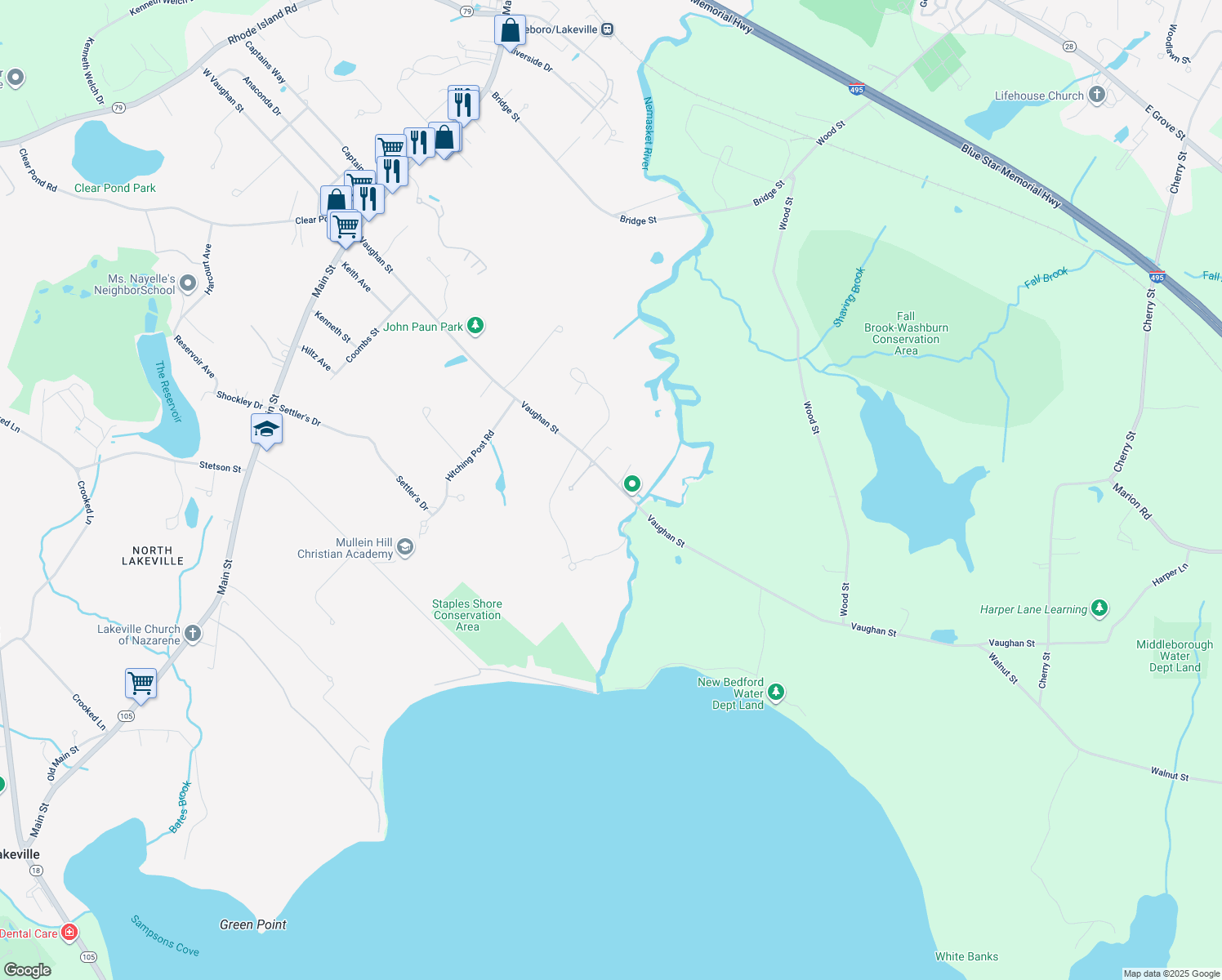 89 Vaughan Street, Lakeville MA Walk Score