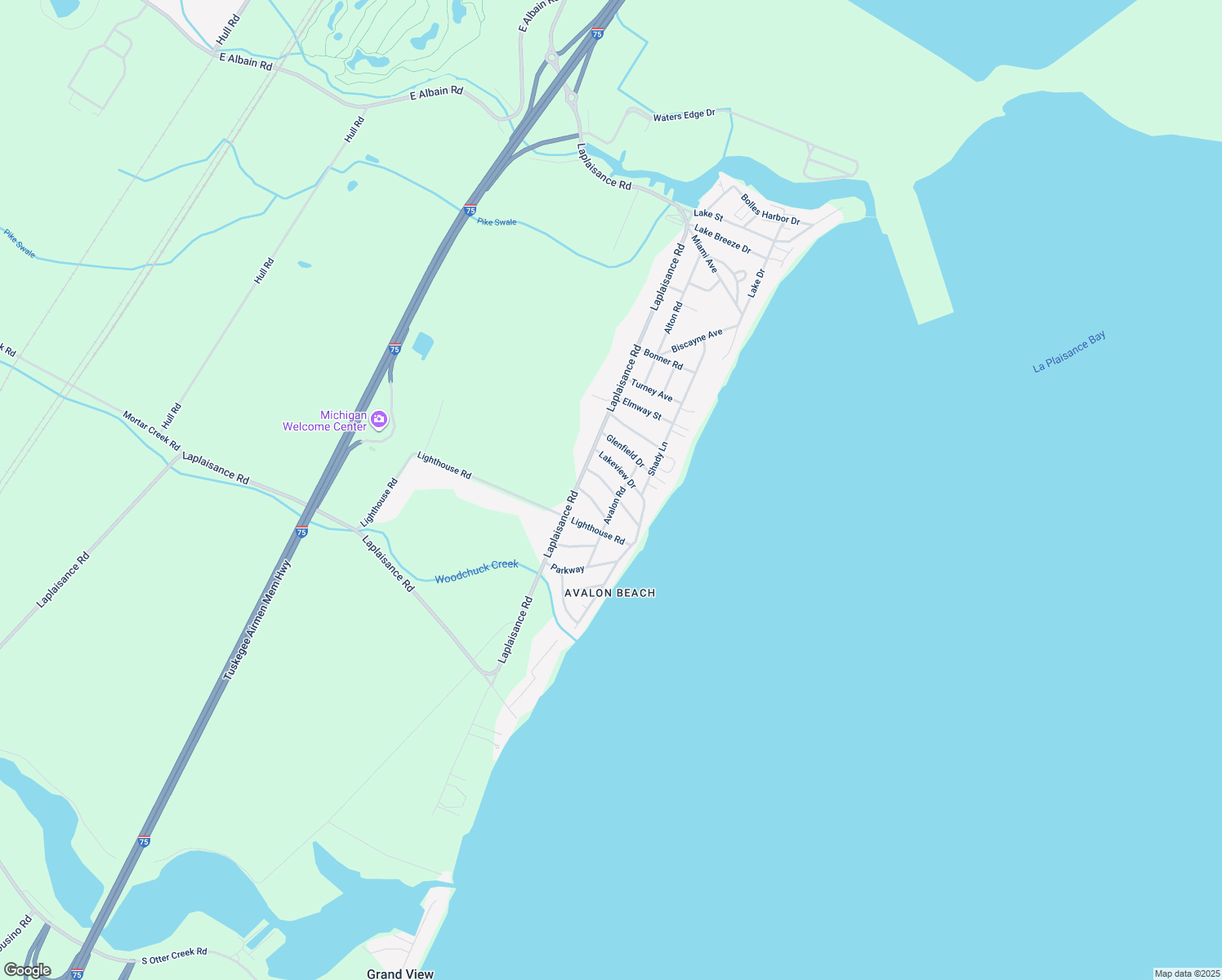map of restaurants, bars, coffee shops, grocery stores, and more near 7736 Beachway Dr in Monroe