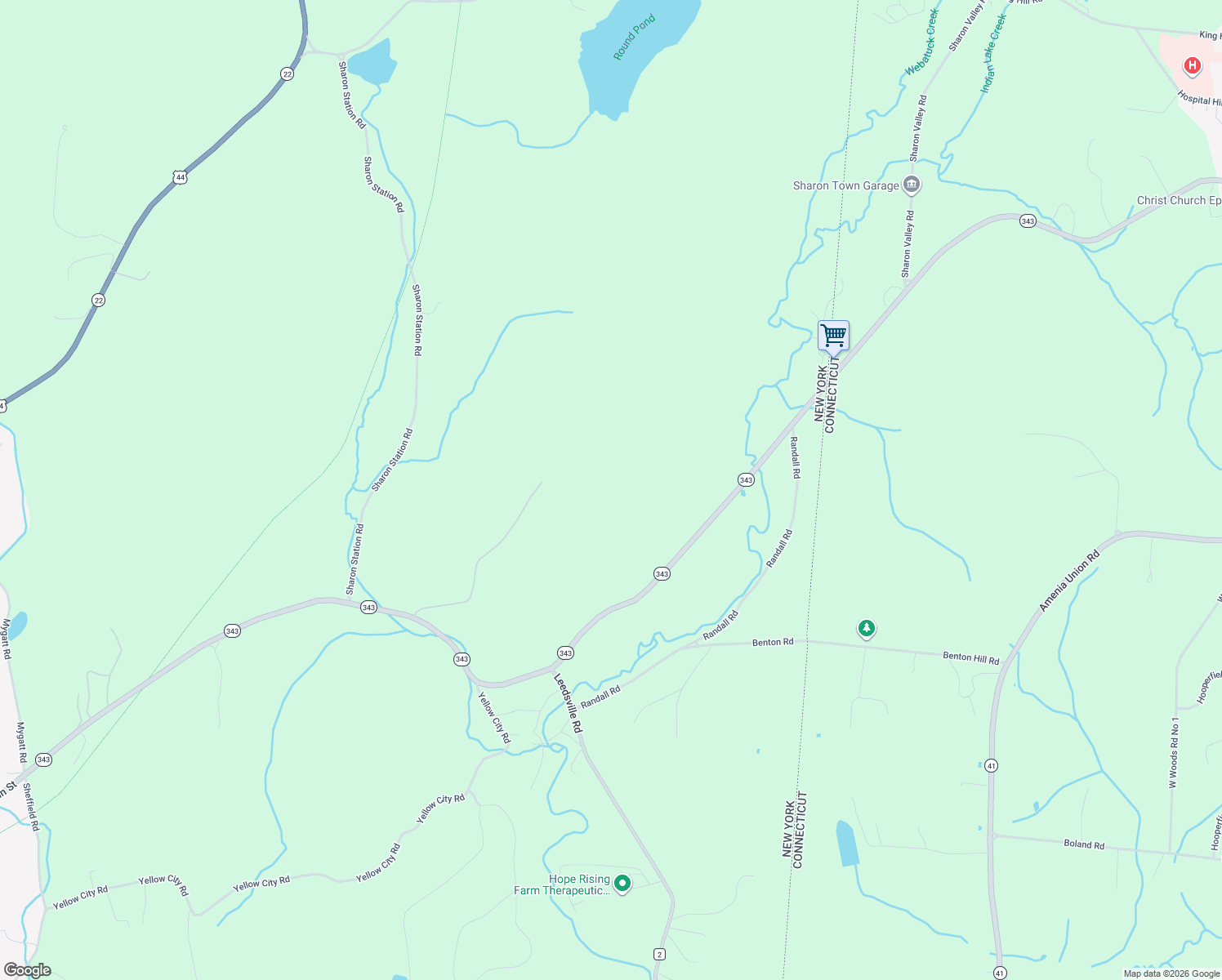 map of restaurants, bars, coffee shops, grocery stores, and more near 108 Westerly Ridge Dr in Amenia