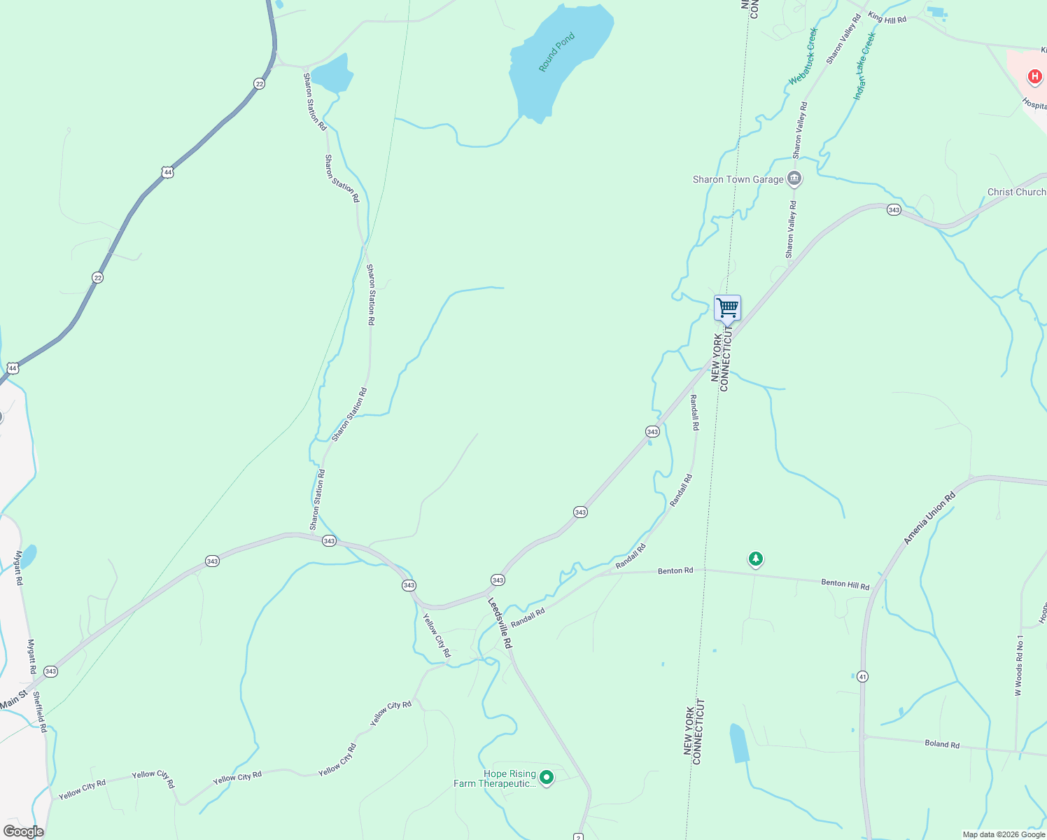 map of restaurants, bars, coffee shops, grocery stores, and more near 108 Westerly Ridge Drive in Amenia